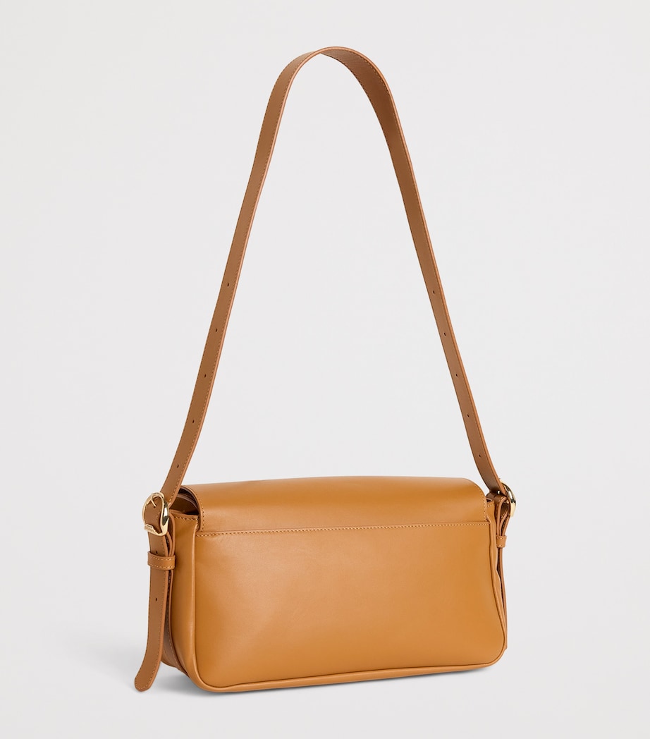 Leather Crossbody Bag CAMEL Image 3