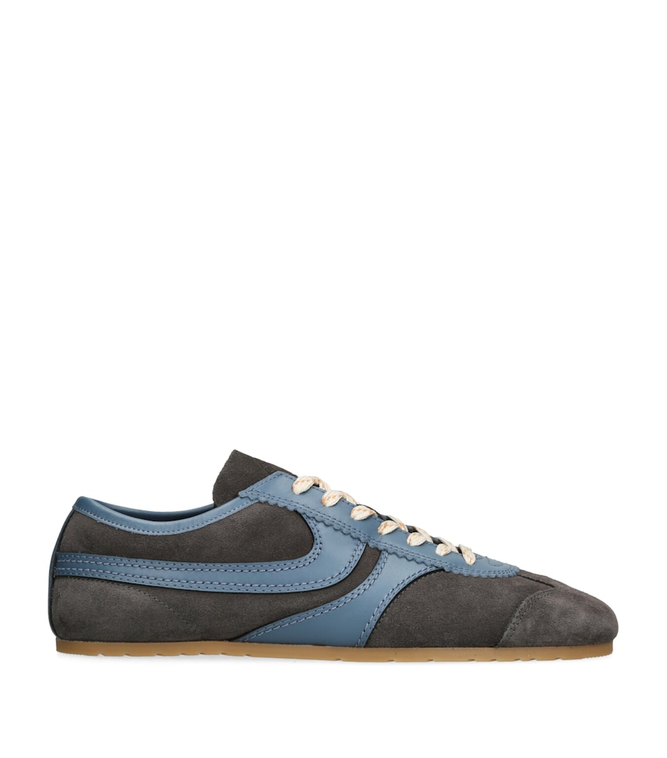 DRIES VAN NOTEN Suede Dustin Sneakers Grey/d.cmb