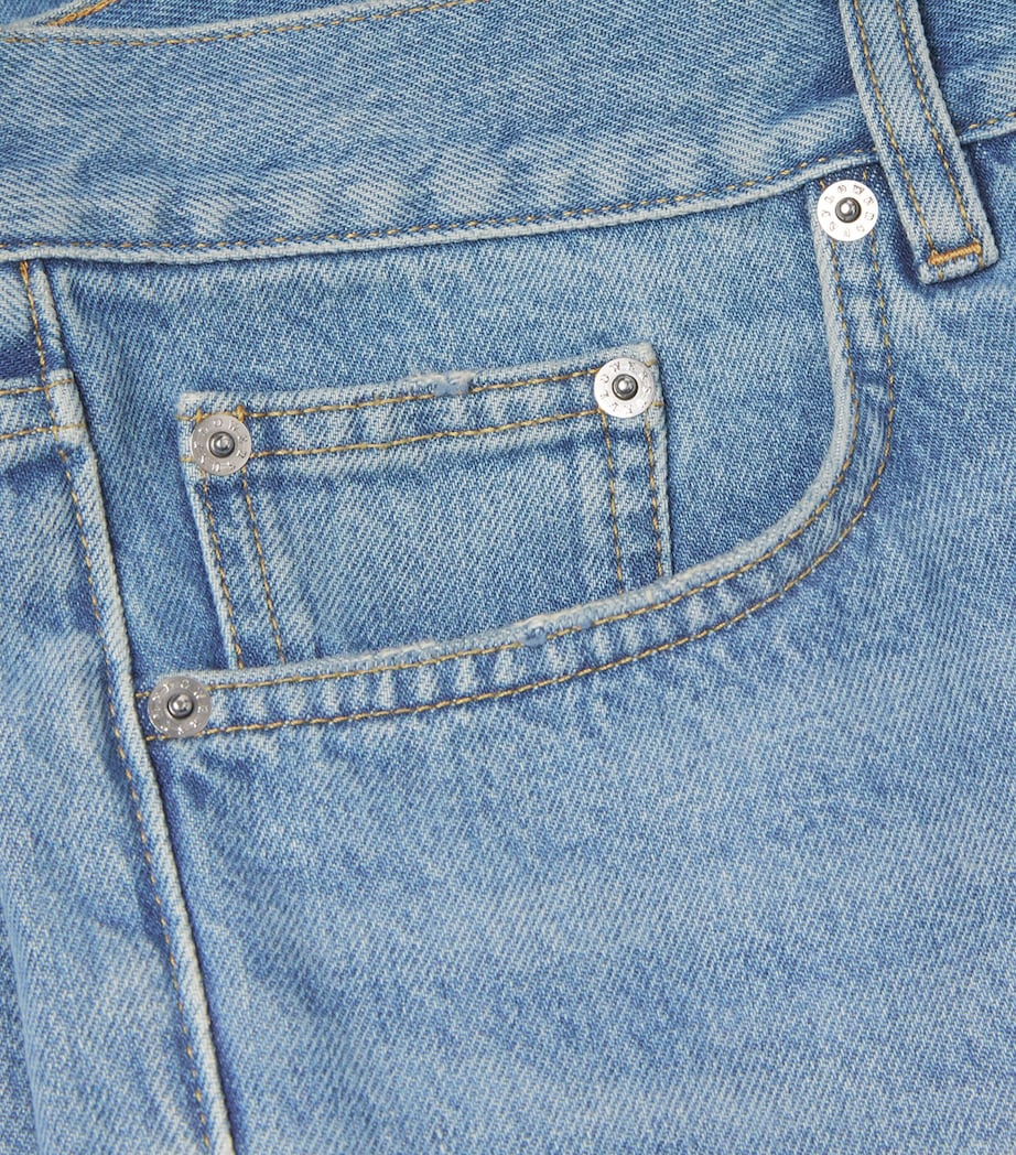 Cotton Vintage Wash Straight-Leg Jeans NATURAL VINTAGE Image 4