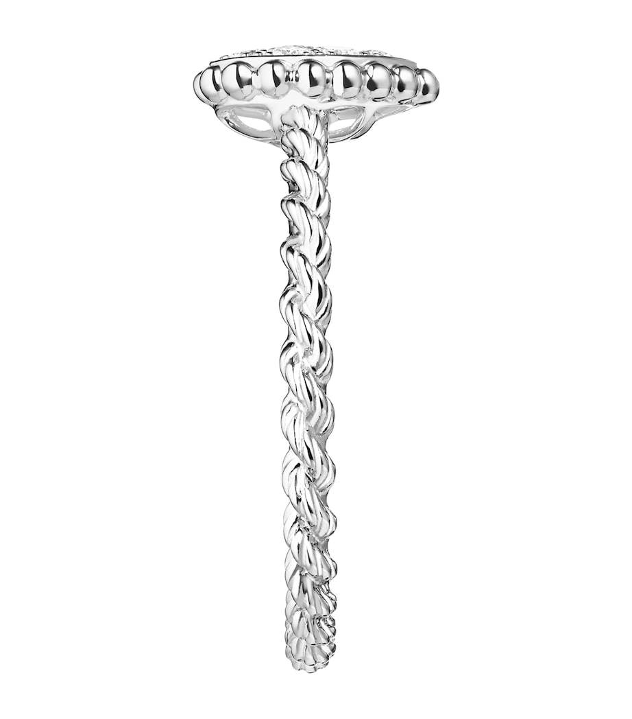 Extra Small White Gold and Diamond Serpent Bohème Motif Ring WHITE GOLD Image 2