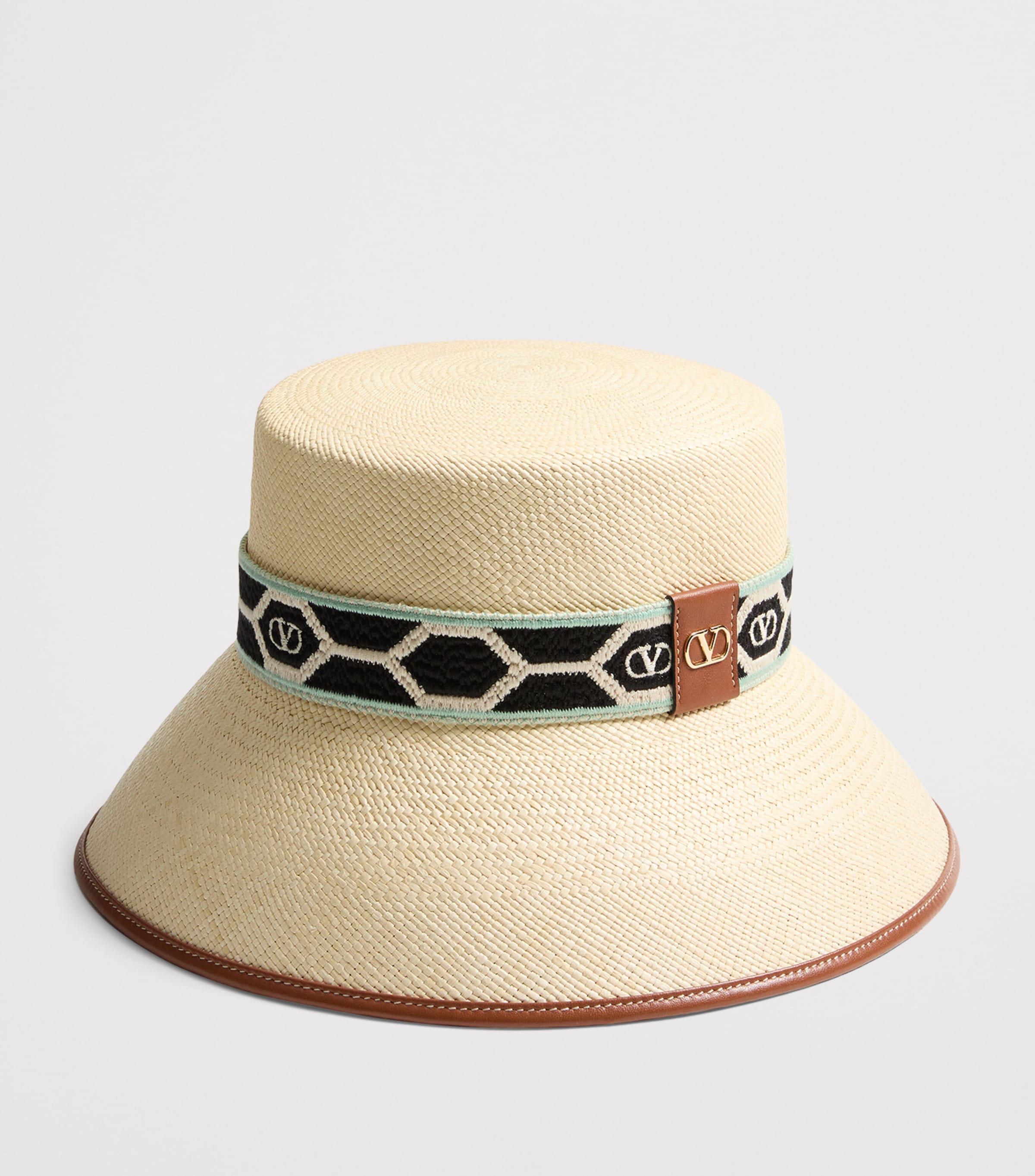 Valentino Garavani Straw Antibes Bucket Hat Byp Image 3