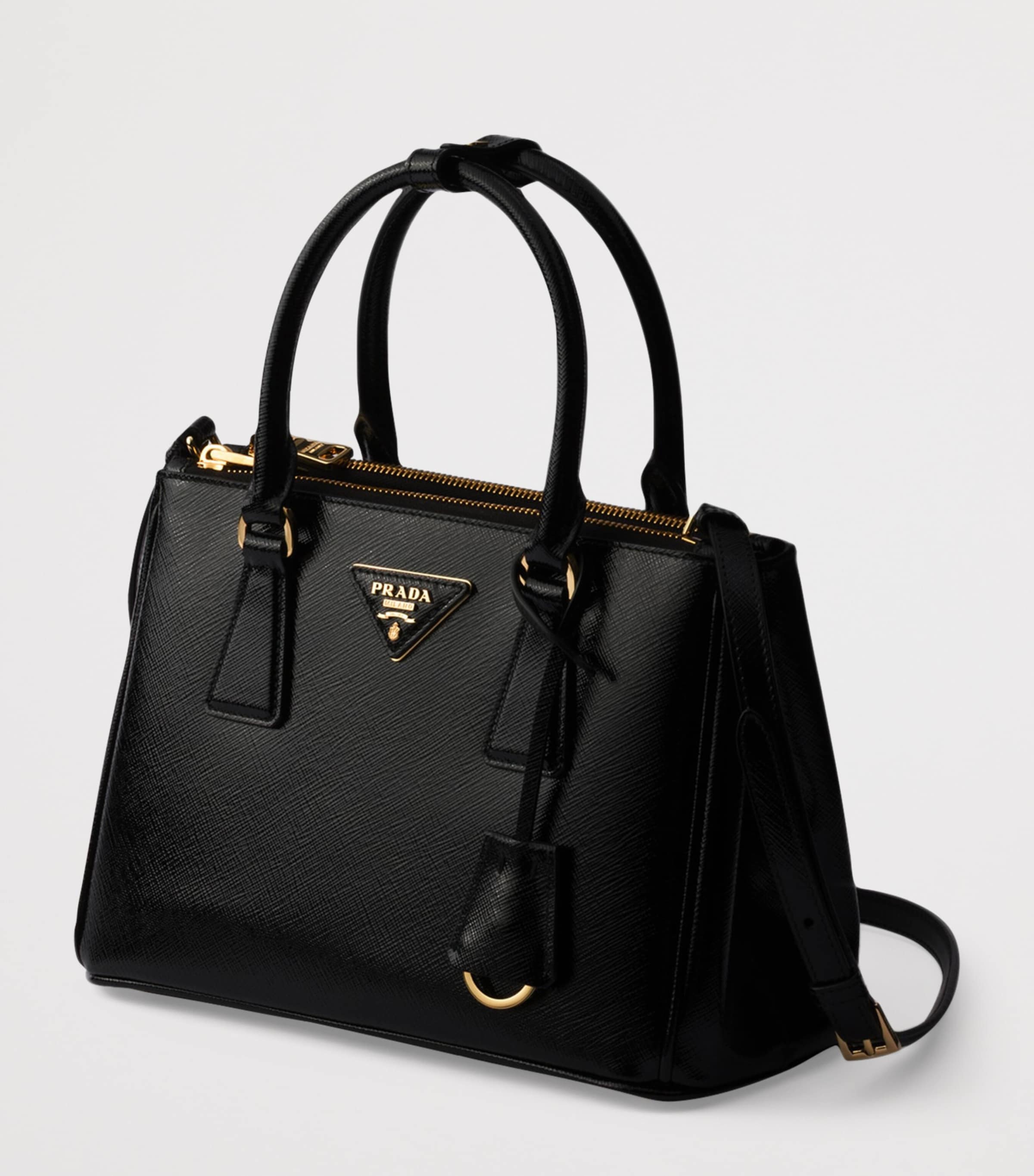 Small Saffiano Leather Galleria Top-Handle Bag F0002 Image 2