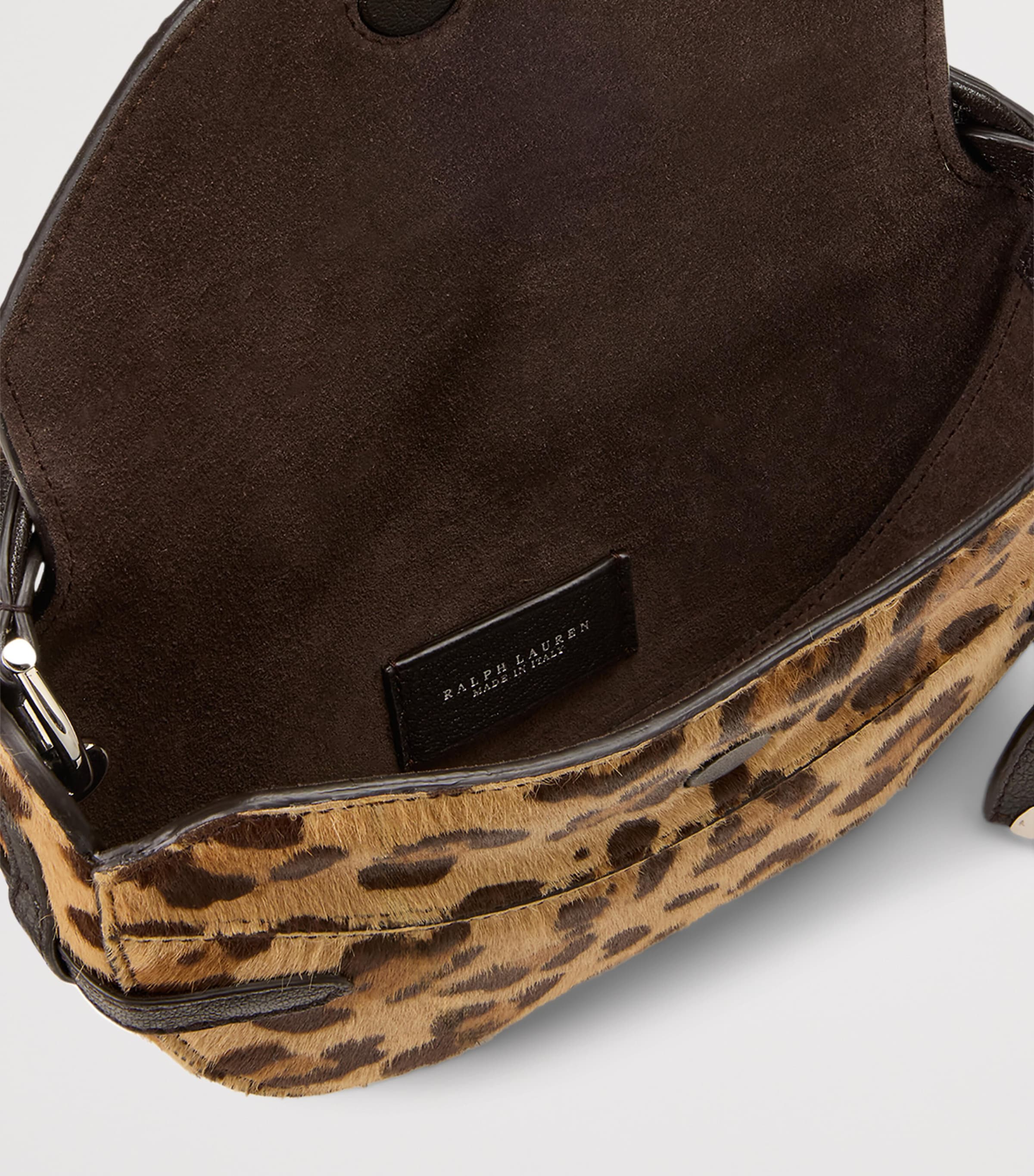 Ralph Lauren Collection Mini Pony Hair Ralph Cross-Body Bag Tan Multi/chocolate Image 3