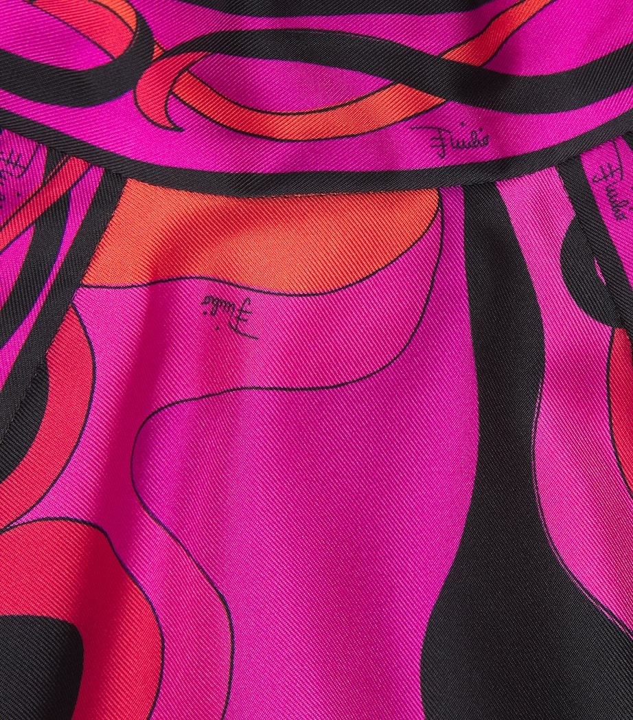PUCCI Womens Silk Printed Halterneck Top Image 6