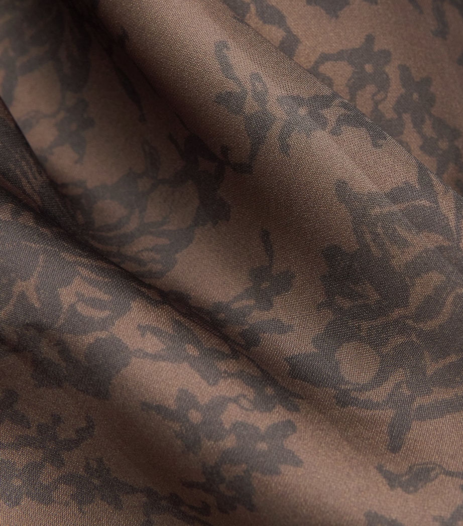 BITE Studios Womens Silk Organza Lace Skirt Tobacco Image 6