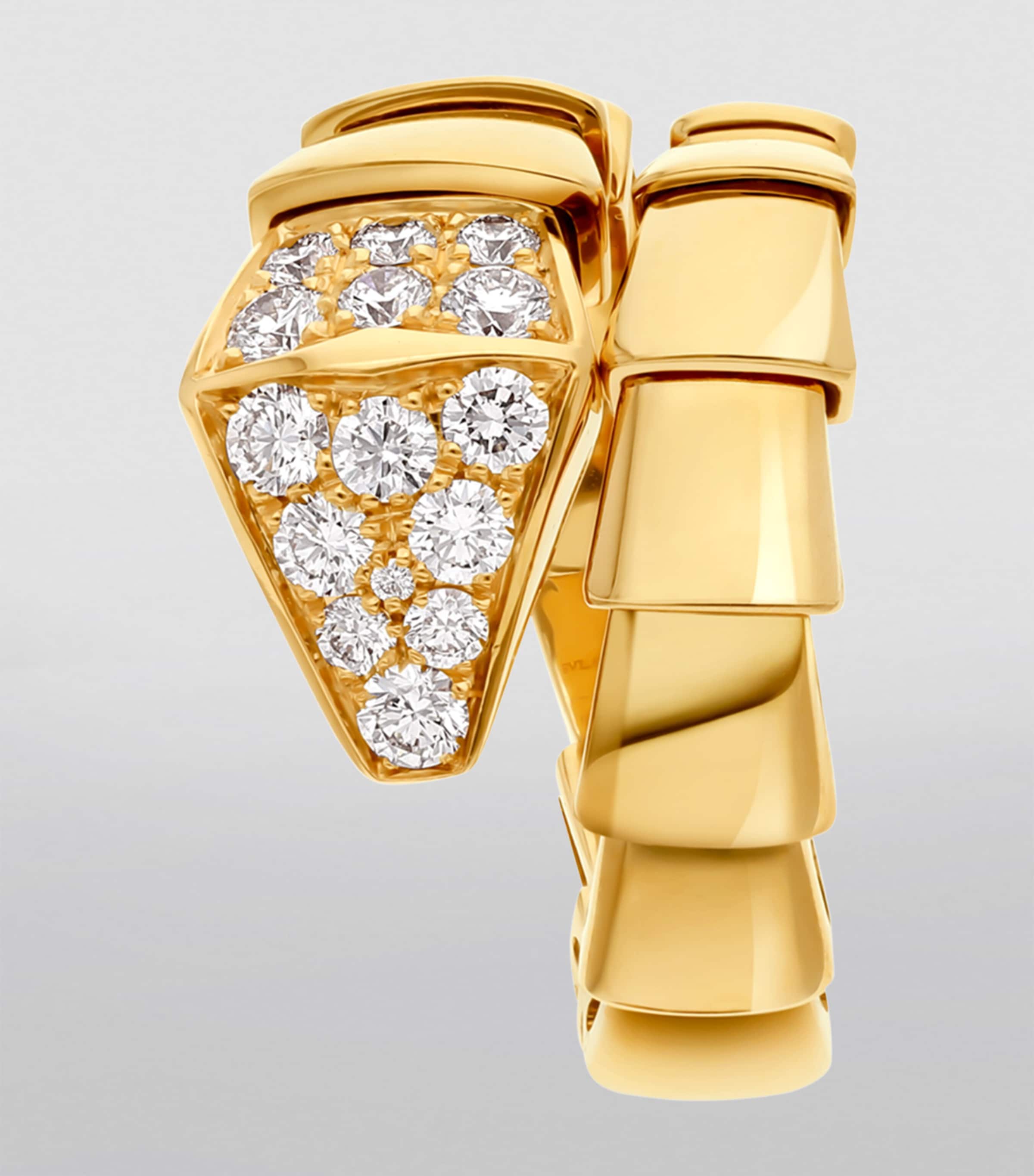 Yellow Gold and Diamond Serpenti Scaglie Ring YELLOW GOLD Image 4