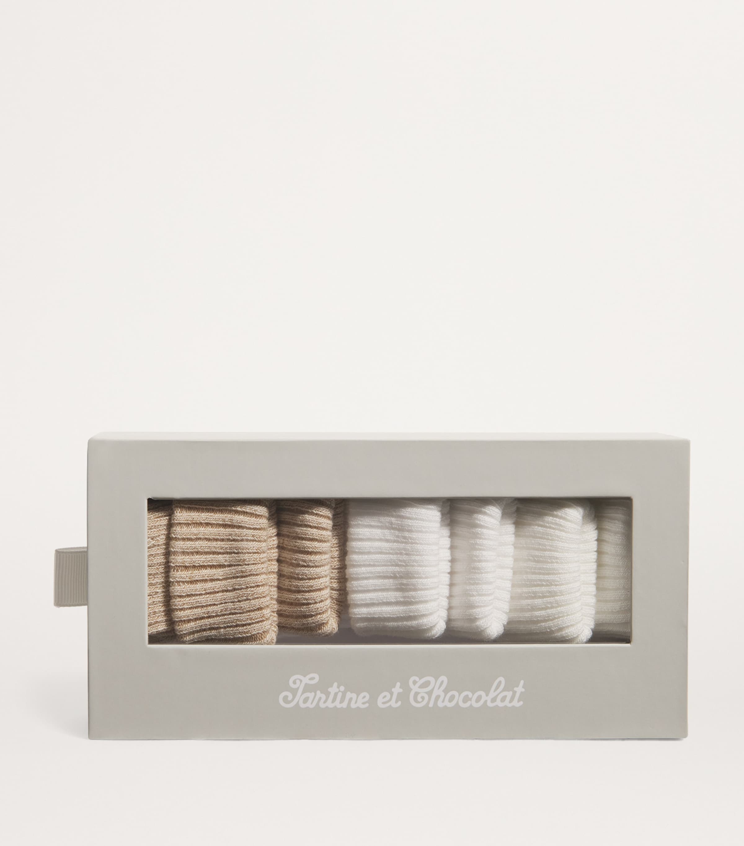 TARTINE ET CHOCOLAT SET OF 3 COTTON-BLEND KNITTED SOCKS