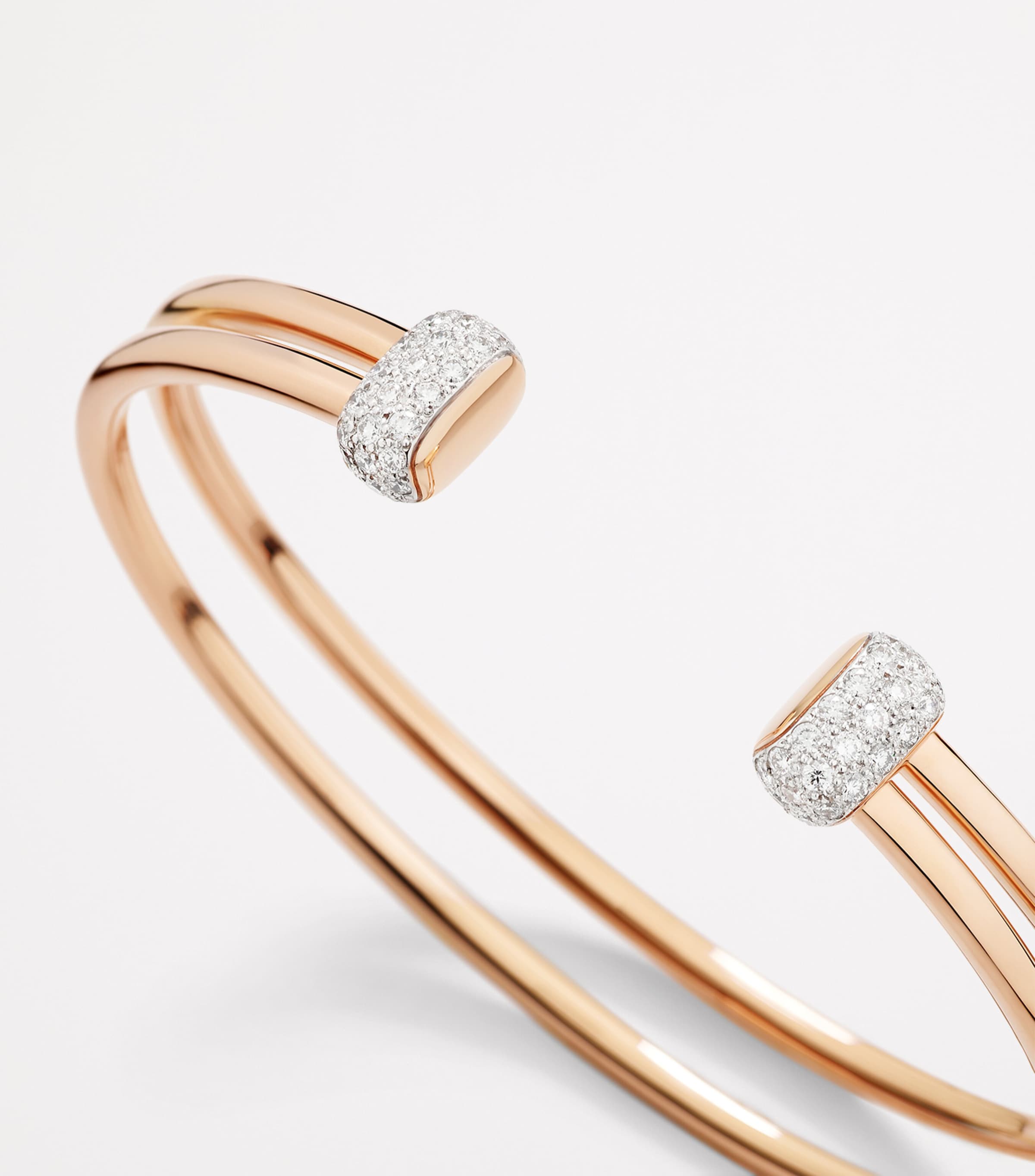 Rose Gold and Diamond Pomellato Together Bangle DB000 Image 4