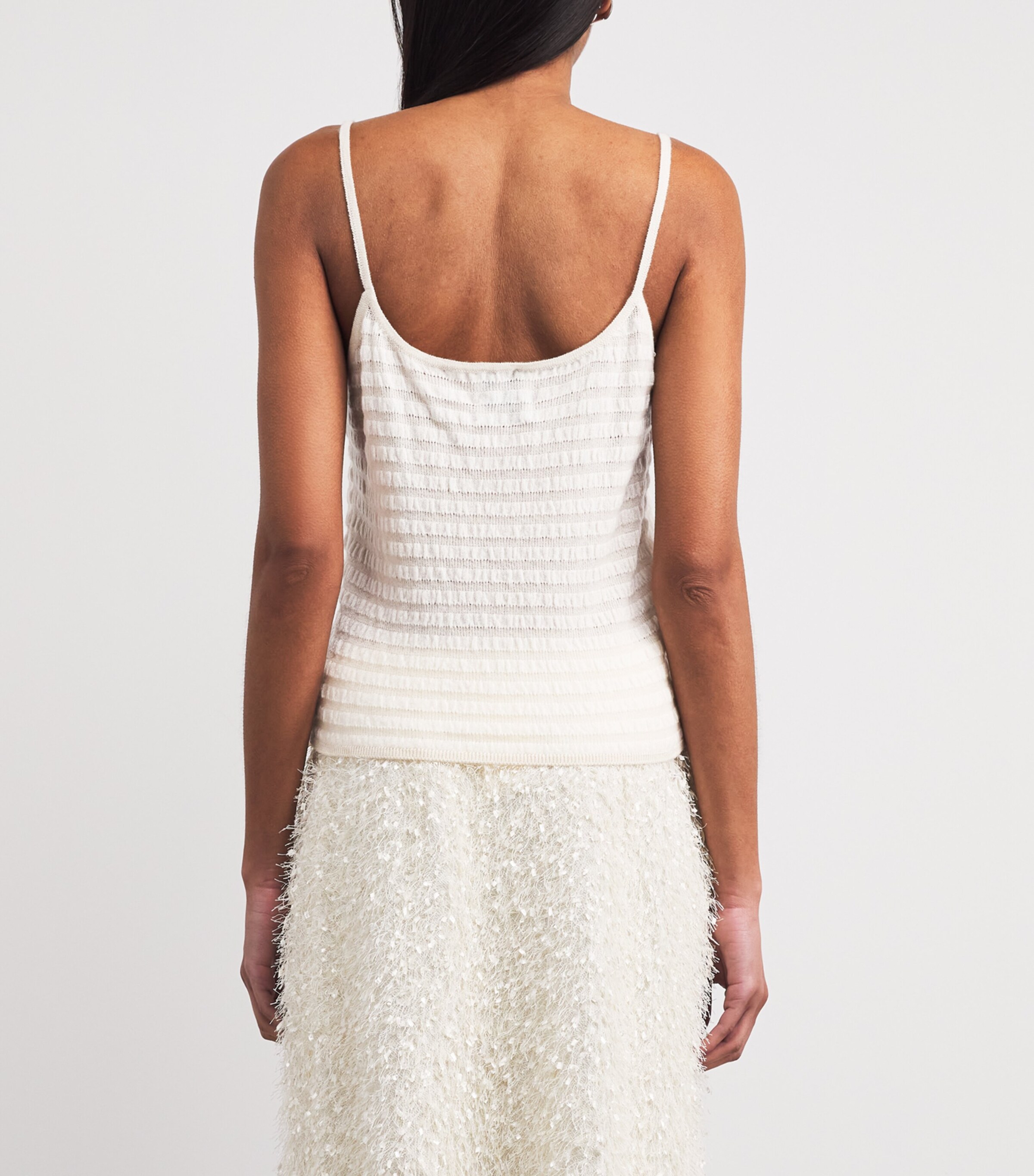 Barrie Womens Cashmere-Cotton Tank Top Chantlly Image 5