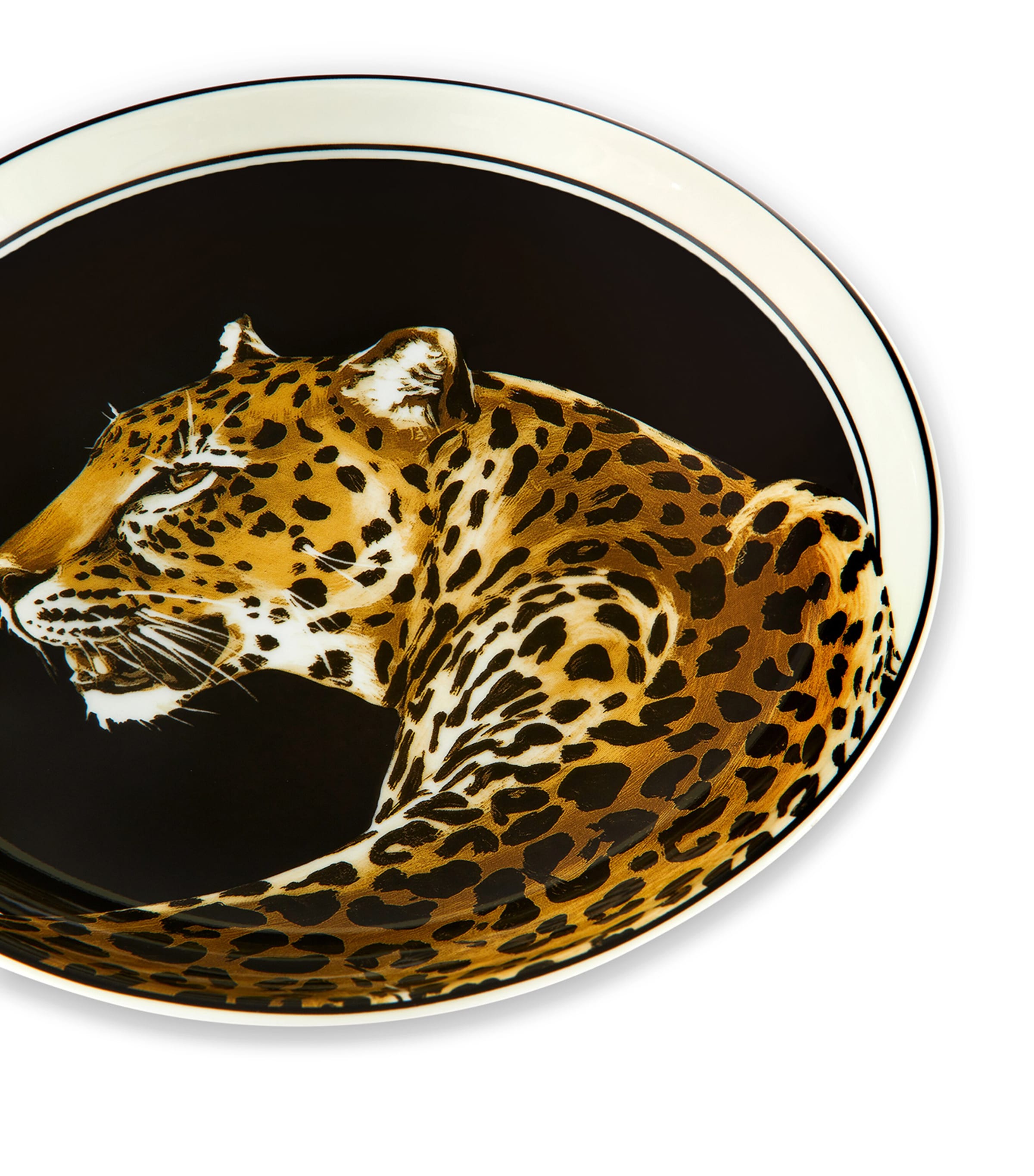 Set of 2 Leopard Soup Plates (20cm) UL005 LEOPARDO F DO Image 5