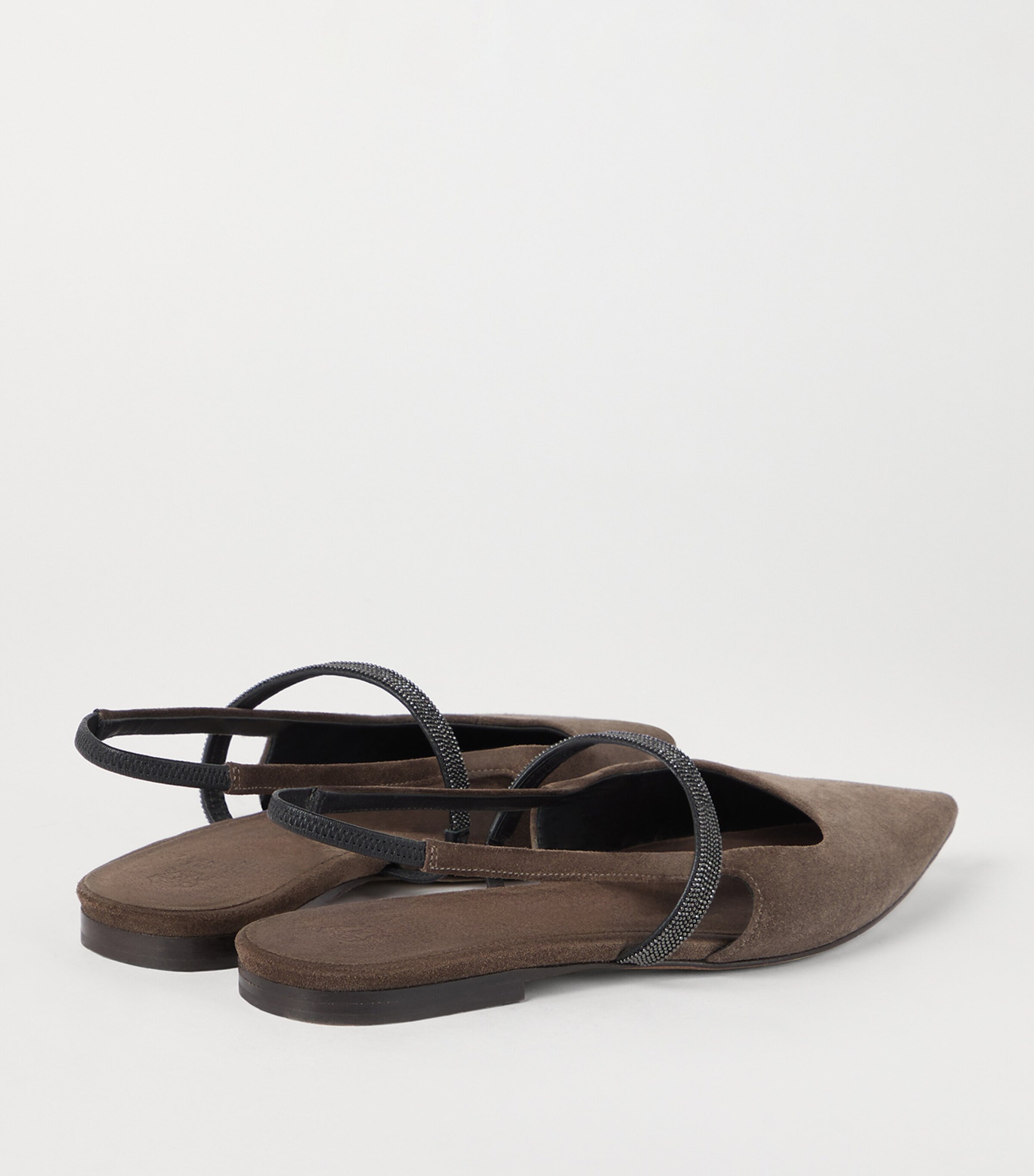 Suede Slingback Flats C8769 Image 4