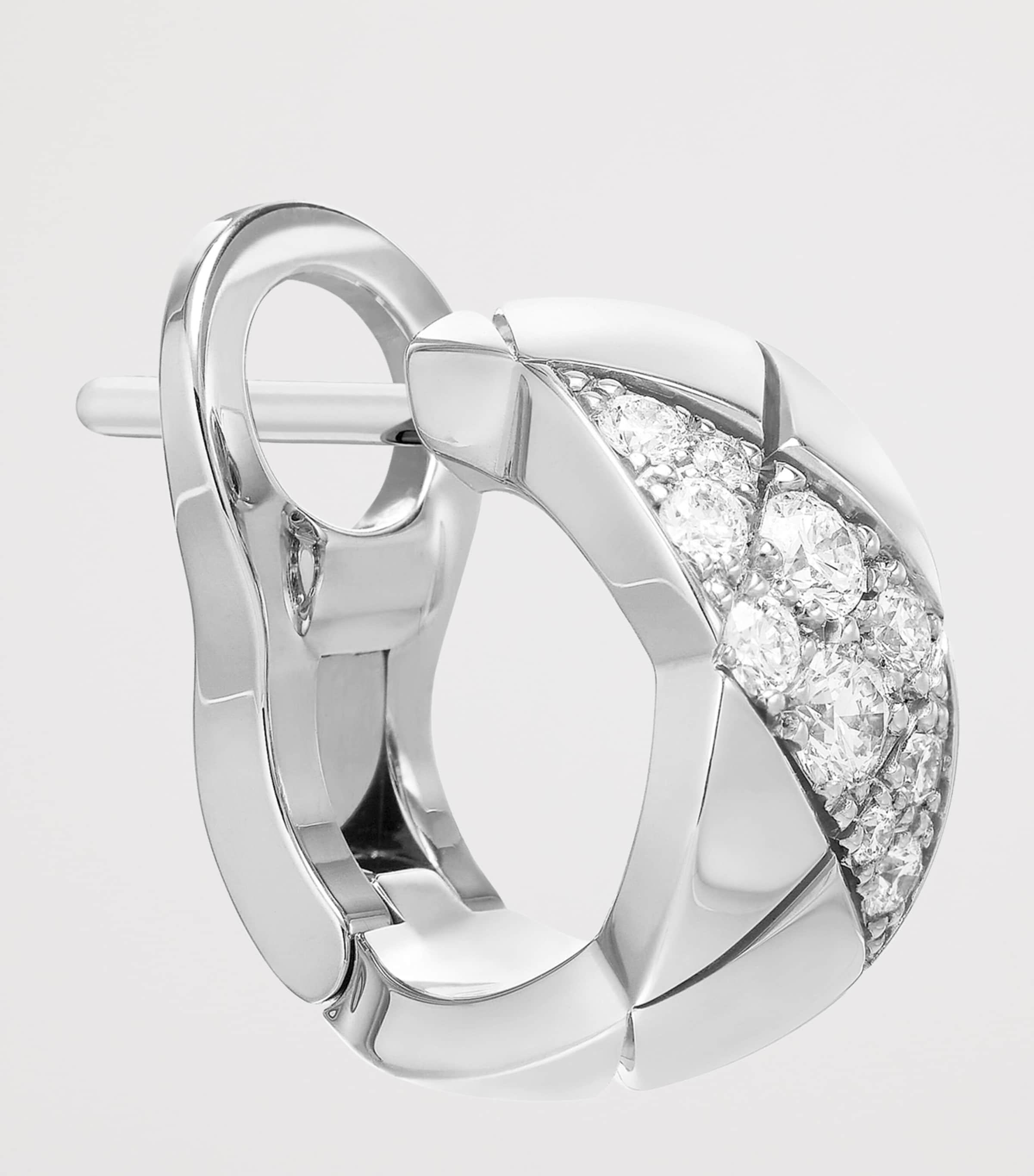 White Gold and Diamonds Coco Crush Earrings WHITE GOLD Image 4