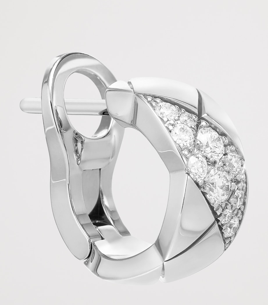 White Gold and Diamonds Coco Crush Earrings WHITE GOLD Image 4
