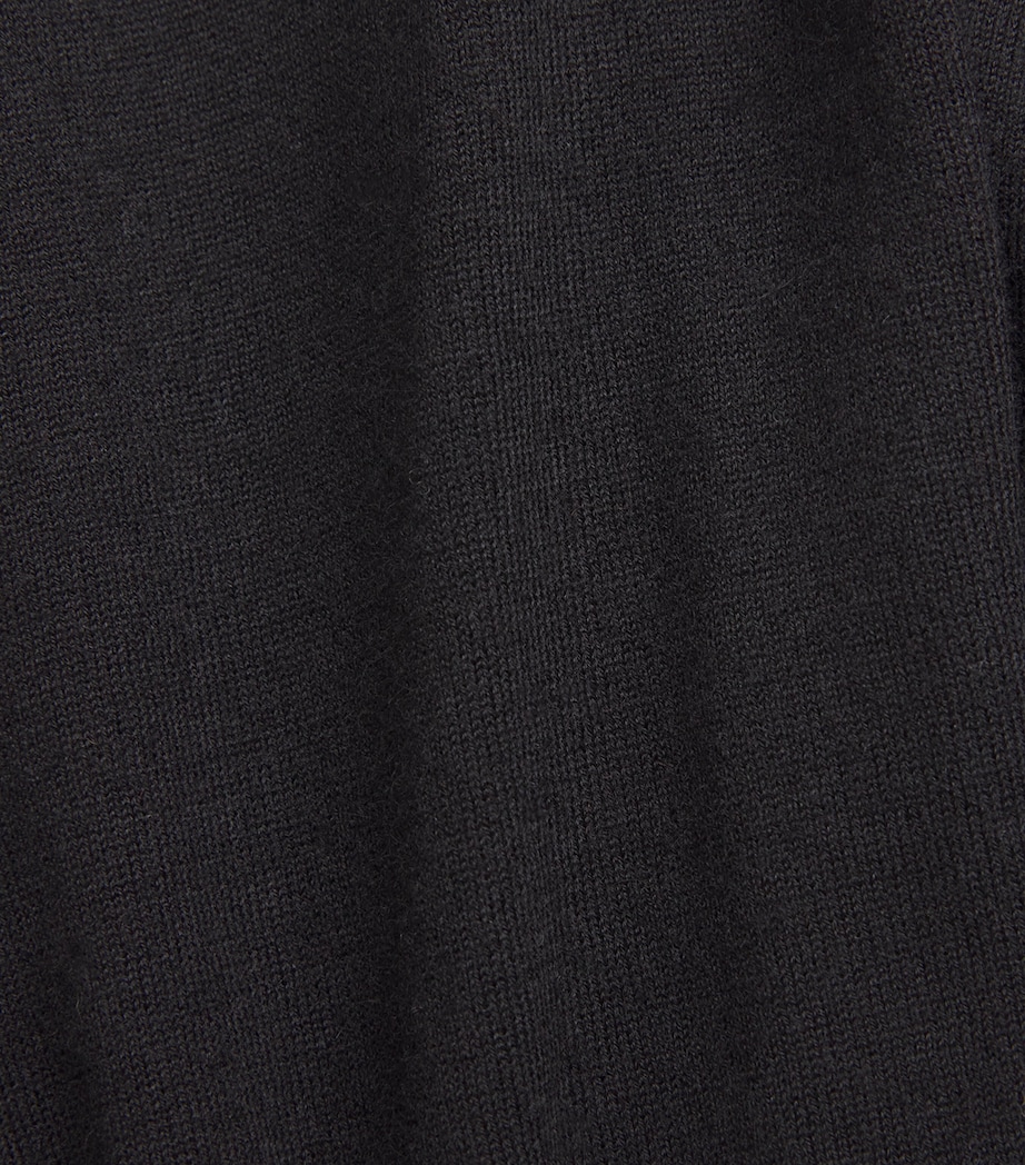 Cashmere V-Neck Sweater BLACK Image 5