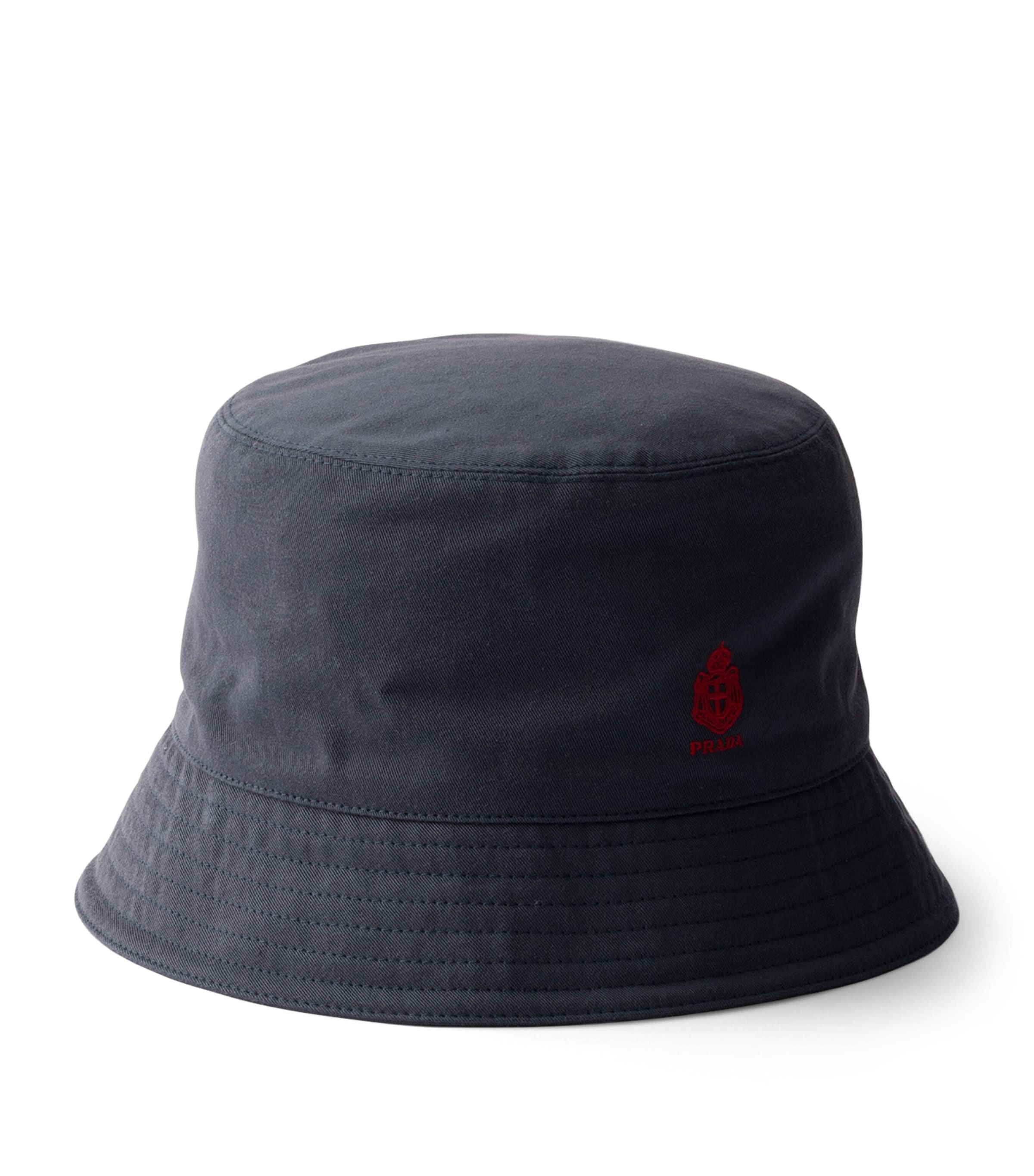 Prada Cotton Old Gabardine Bucket Hat Blue Image 1