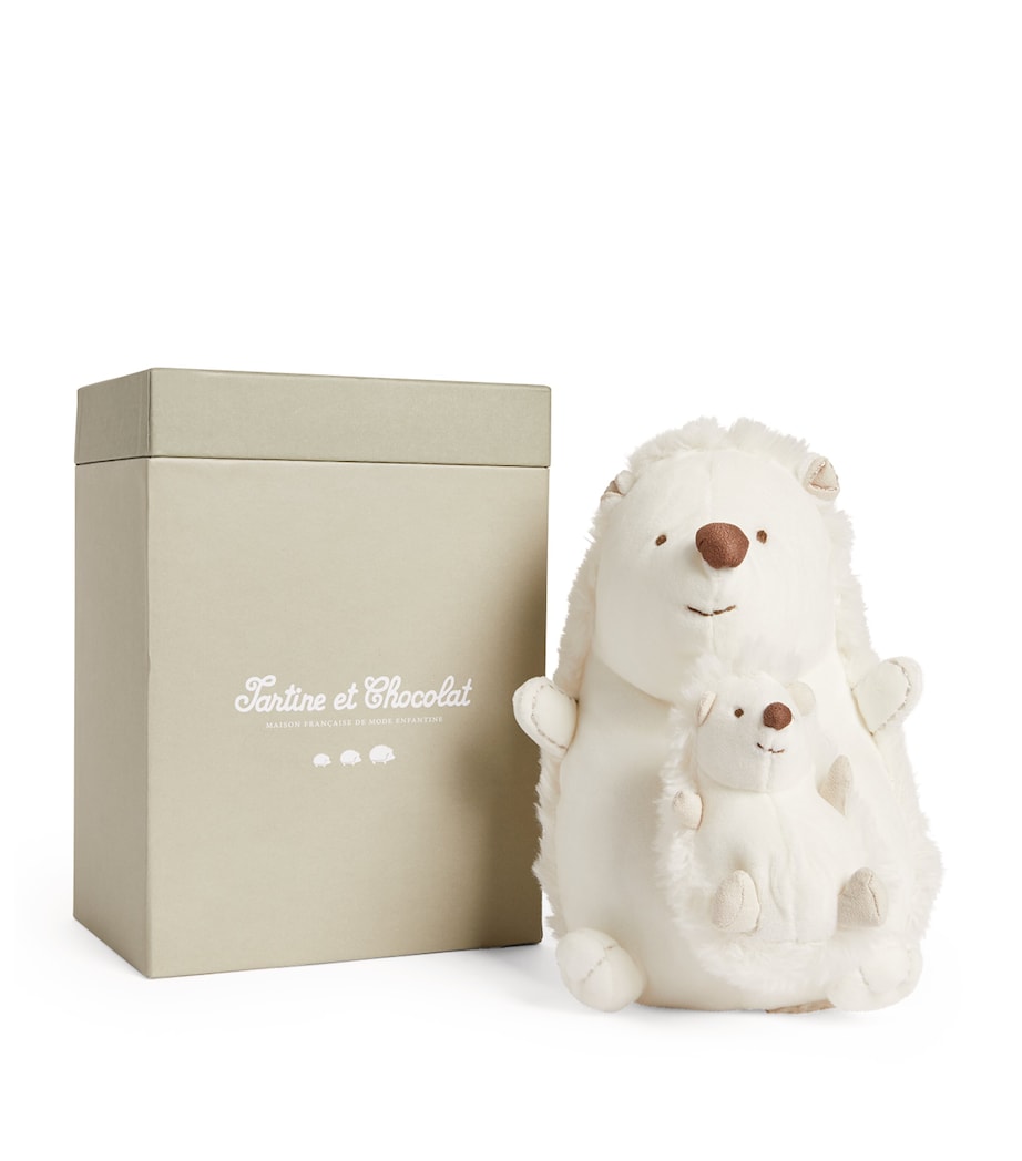 Tartine et Chocolat Léon The Musical Hedgehog Soft Toy (25cm) Beige Image 4