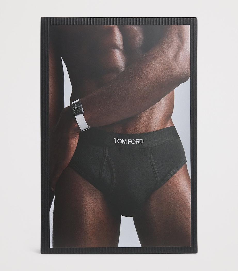 Stretch-Cotton Logo Briefs 424 TEAL Image 4