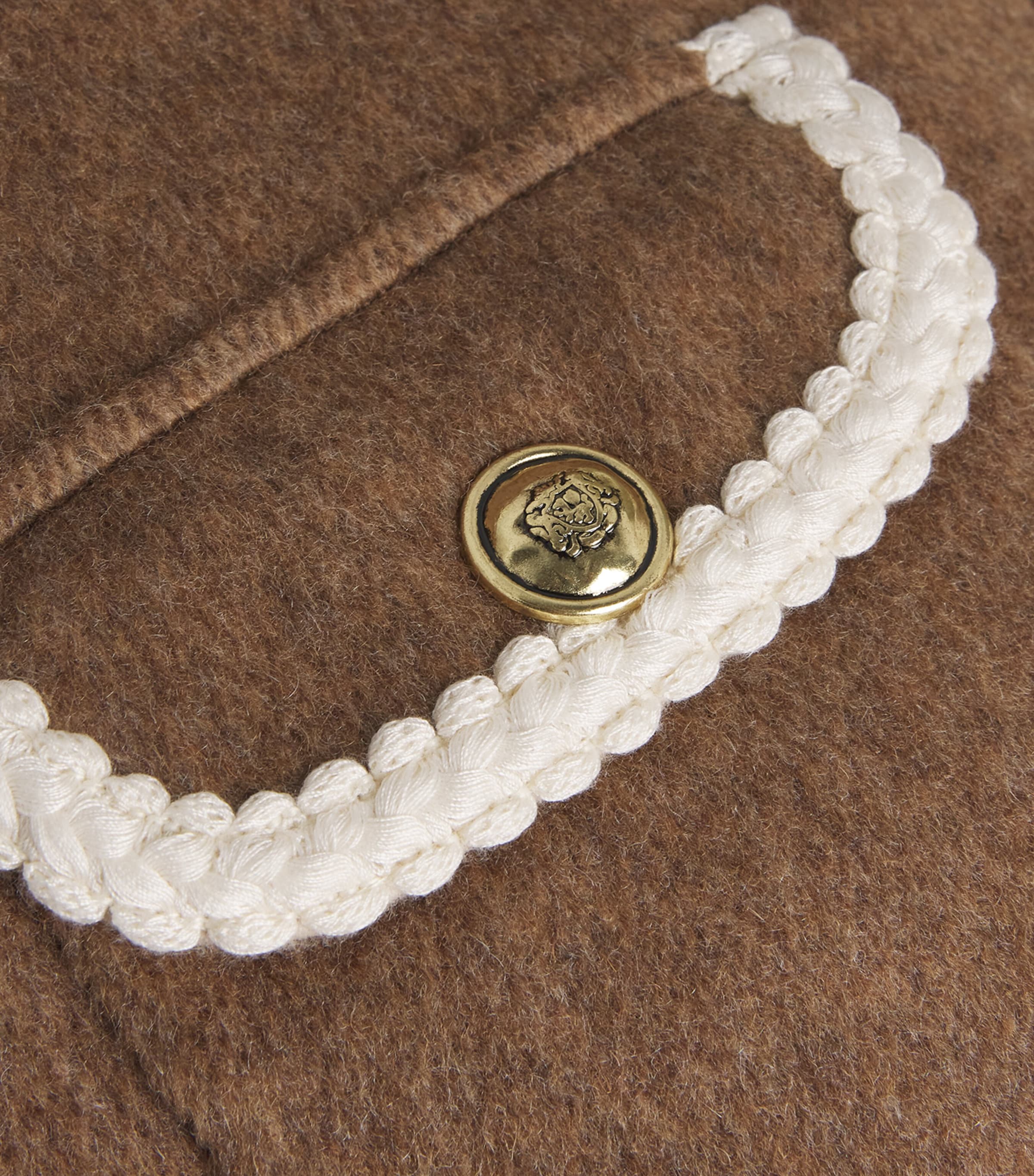 Wool-Blend Double-Faced Jacket DARK BLOND Image 5