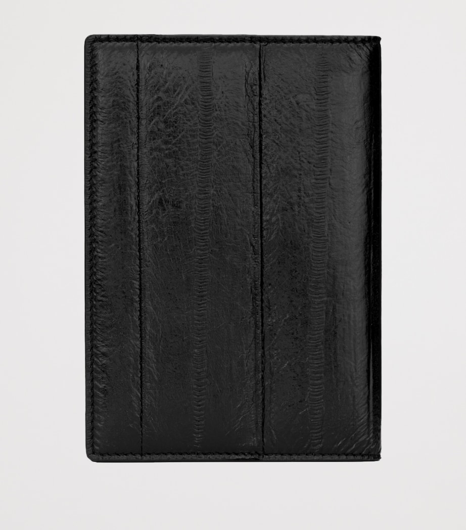 Saint Laurent Leather Monogram Passport Holder Image 2