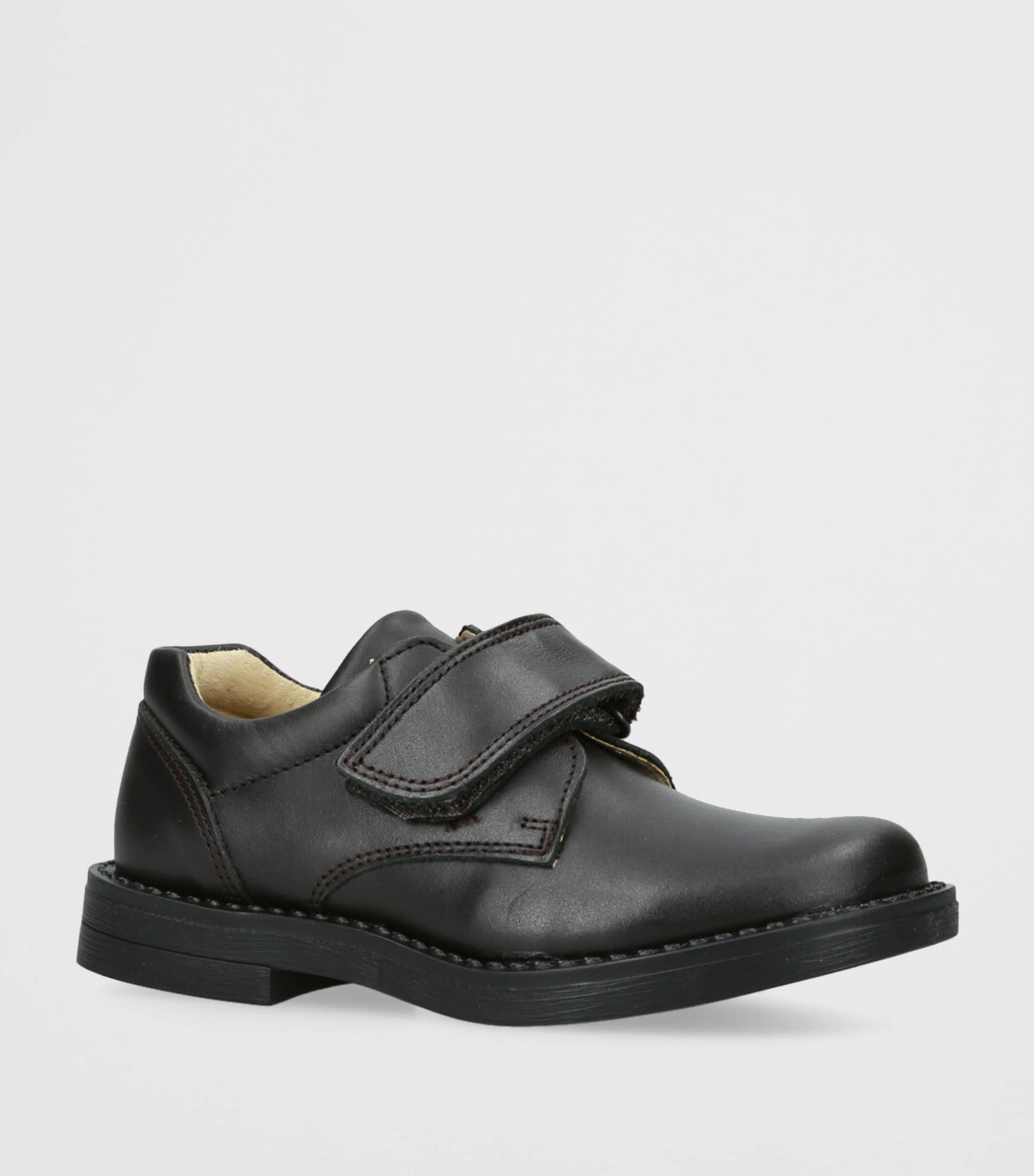 Leather George School Shoes DARK BROWN Image 3