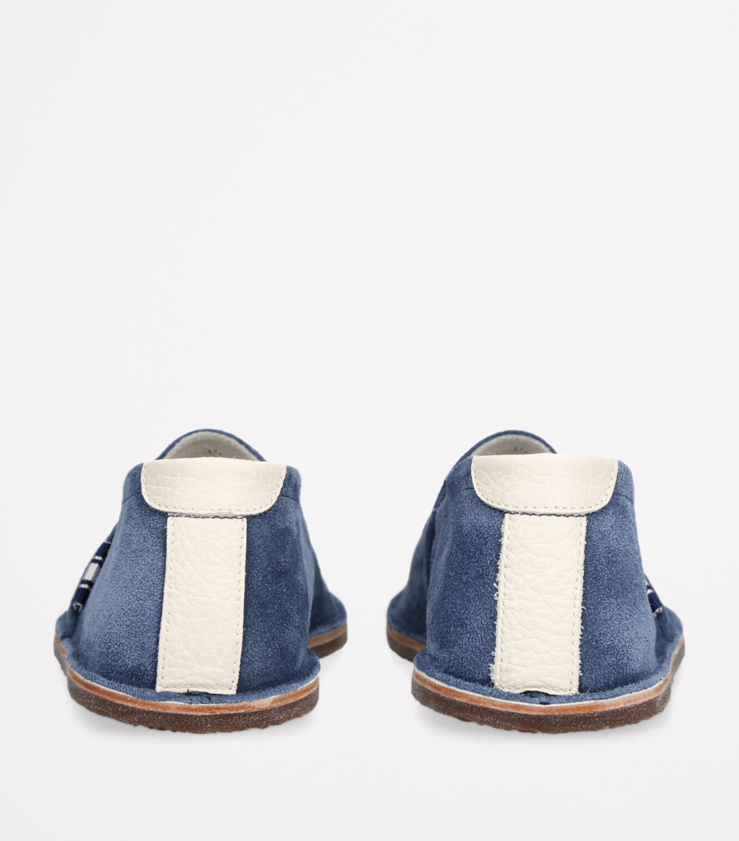 Brunello Cucinelli Kids Suede Loafers Blue Image 2