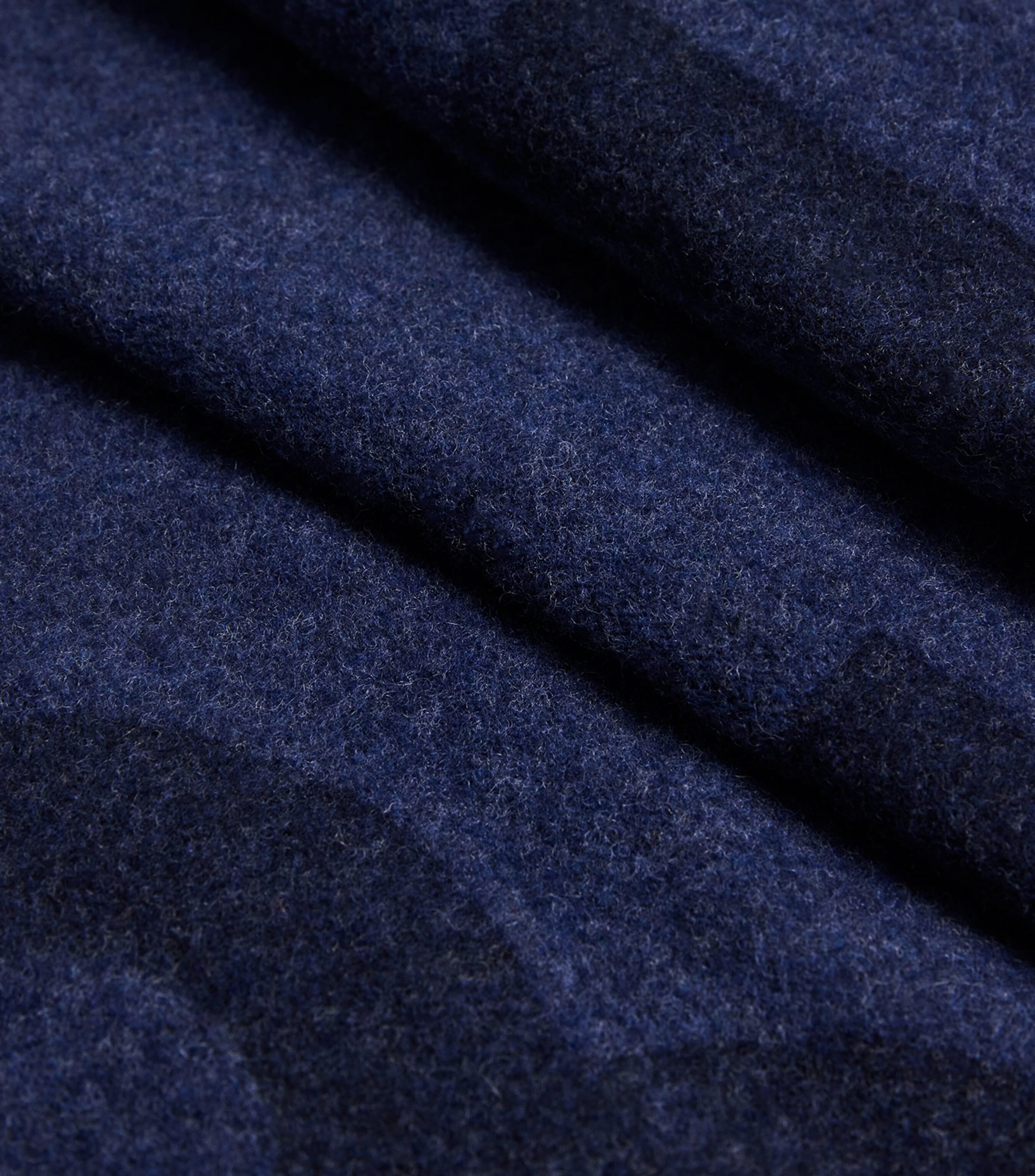 Wool Logo Scarf 464-NAVY Image 4