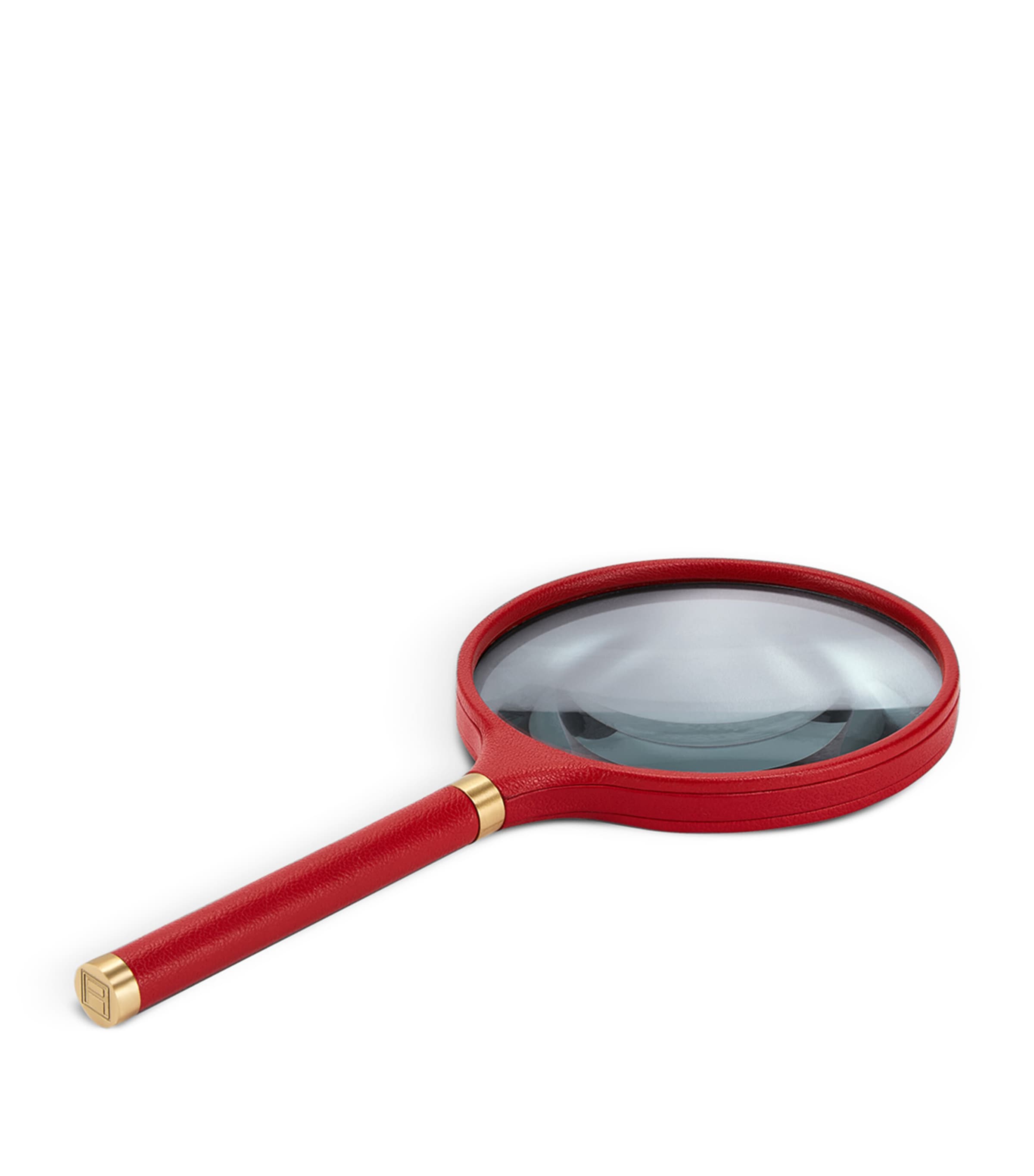 Leather Archival Magnifying Glass RED Image 3