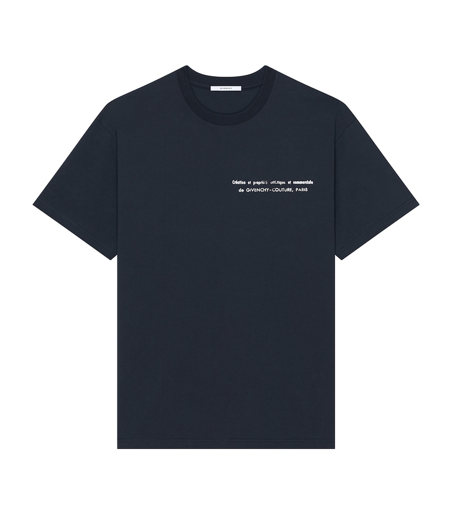 Givenchy Mens Cotton Logo T-Shirt Image 1