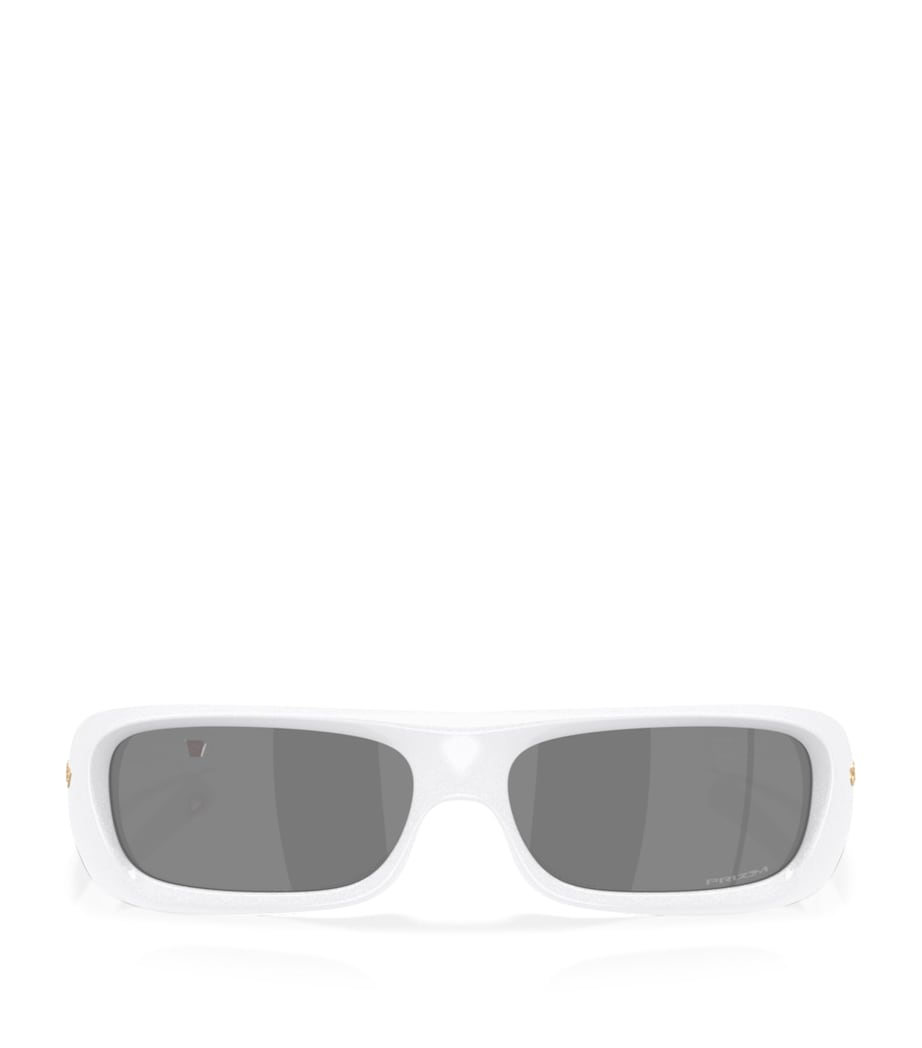 Oakley Permian Rectangle Sunglasses White Image 1