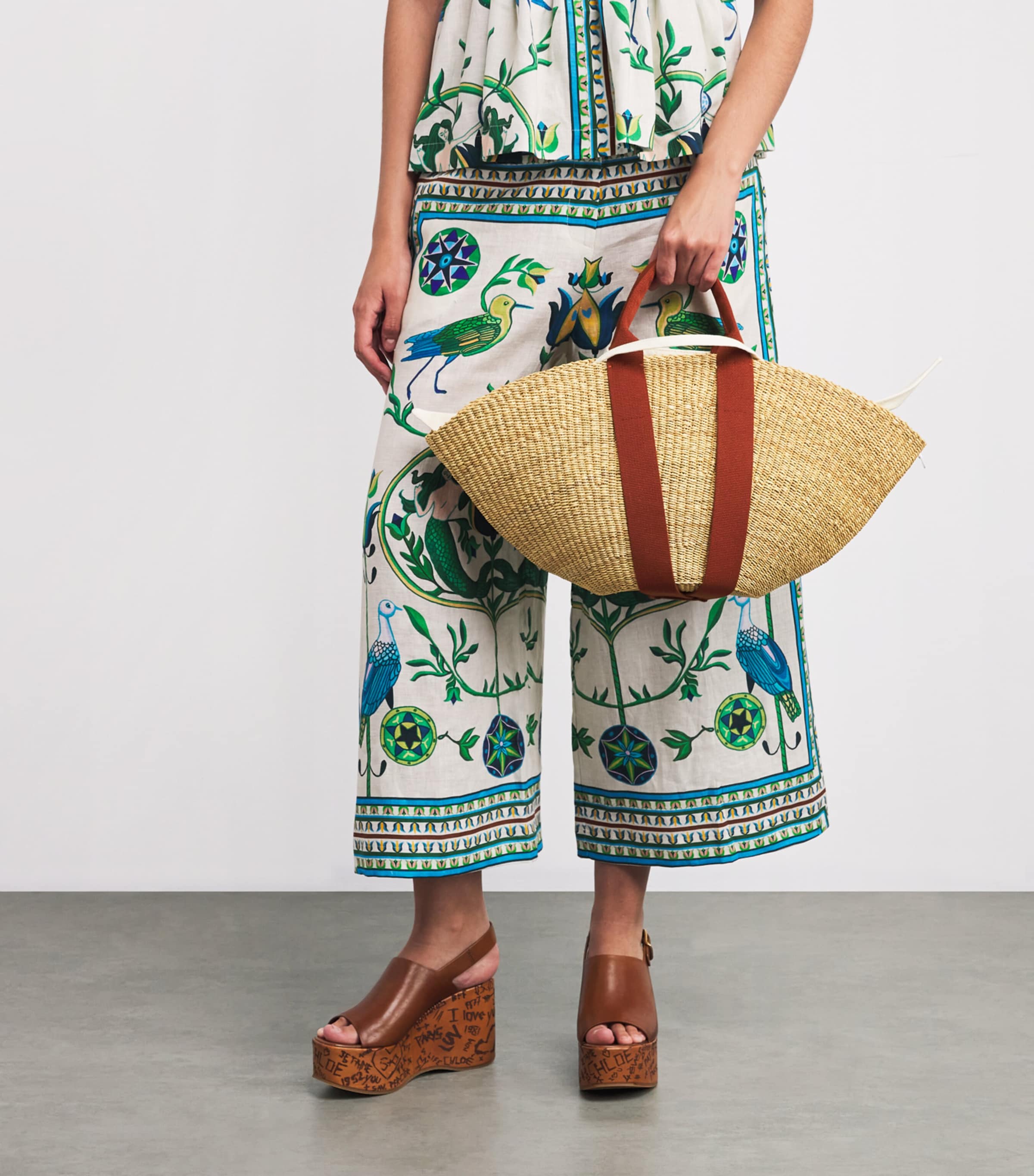 Muun Medium Straw Sophie Tote Bag | Harrods US