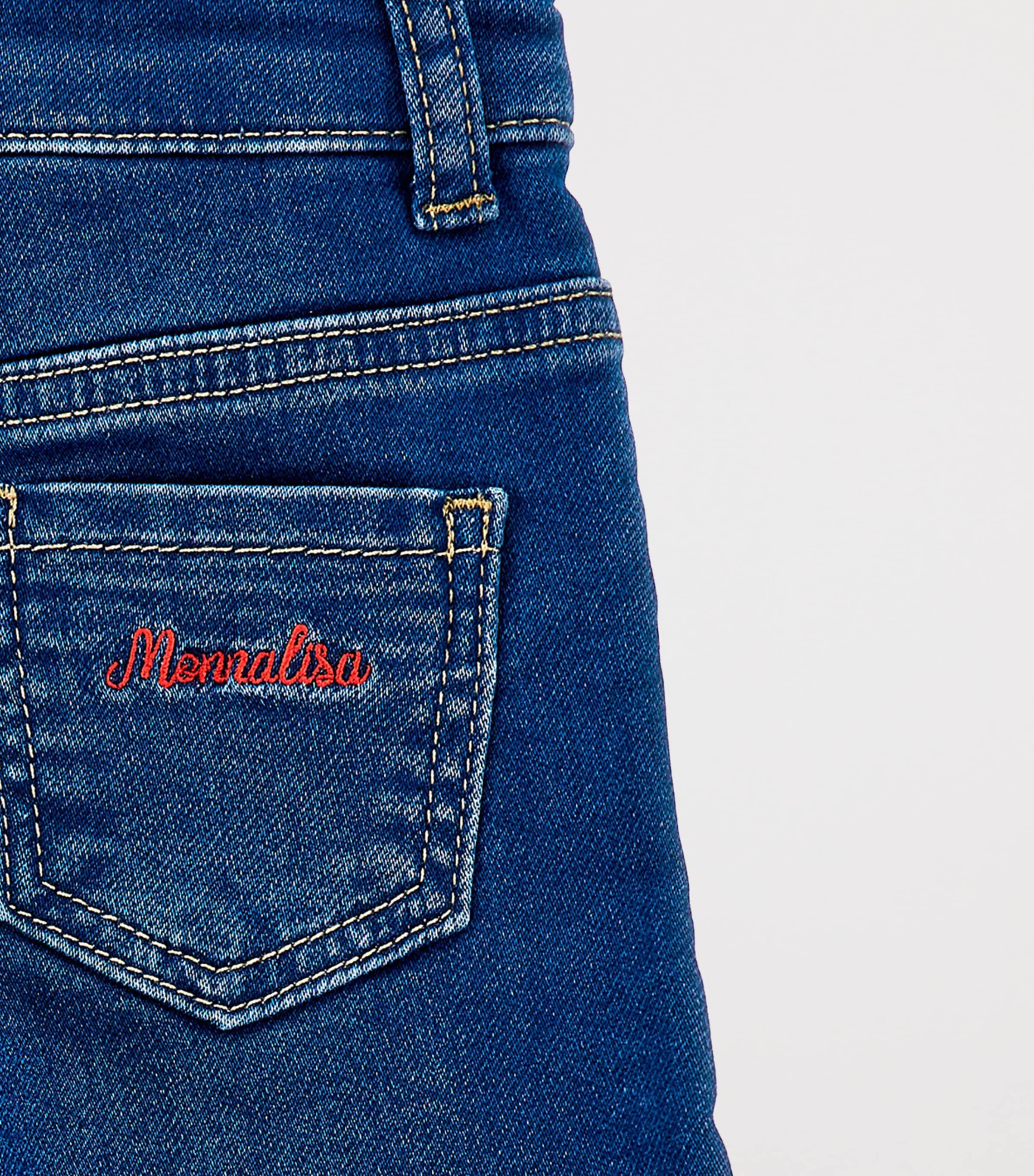 x Disney Ruffled Minnie Jeans (4-10 Years) BLU STONE DENIM Image 4