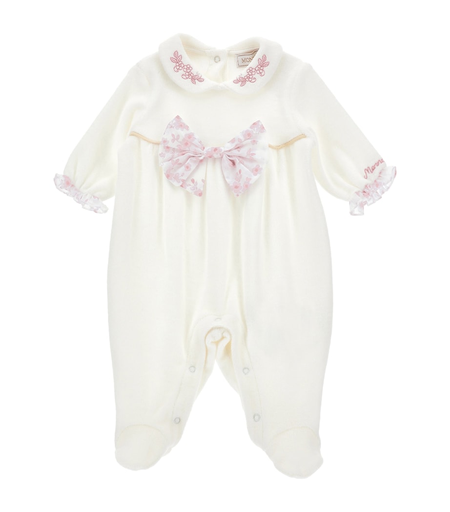 Cotton Embroidered All-In-One (1-9 Months) PANNA+ROSA ANTICO Image 1