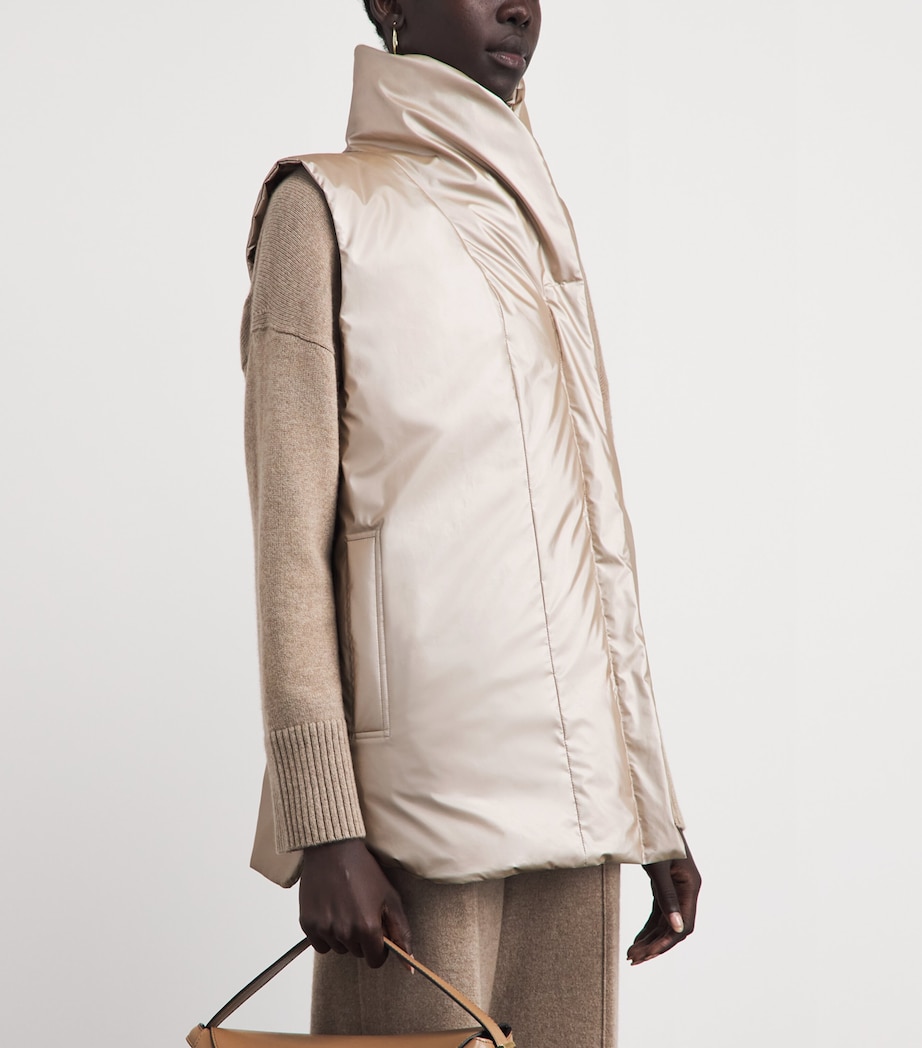 Down Reversible Gilet OYSTER Image 6