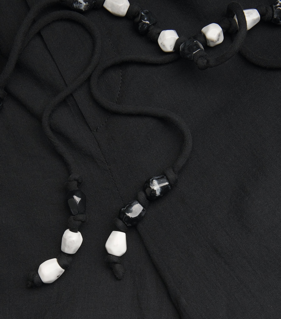 Cotton Wide-Leg Azura Trousers BLACK Image 5