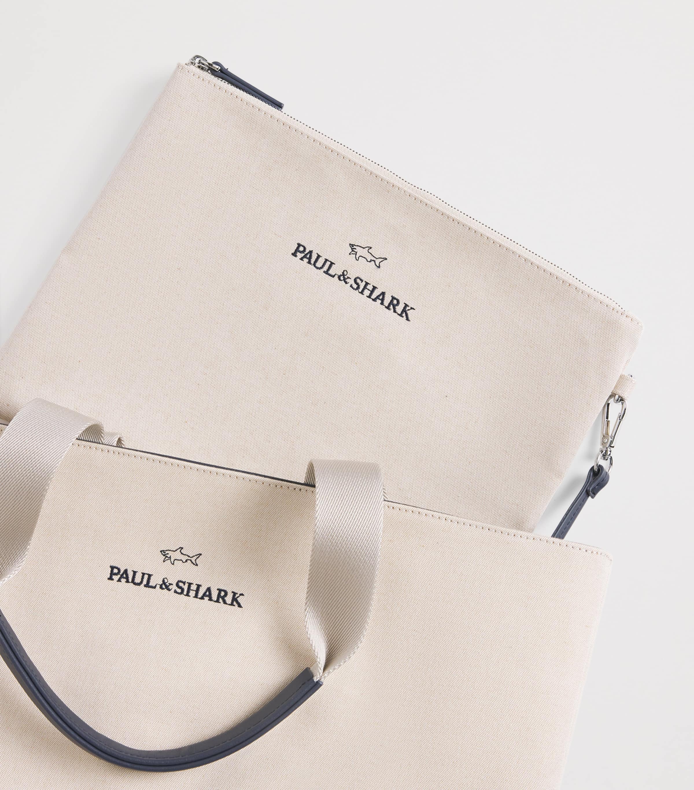 Cotton-Blend Canvas Tote Bag 347 LIGHT BEIGE Image 6