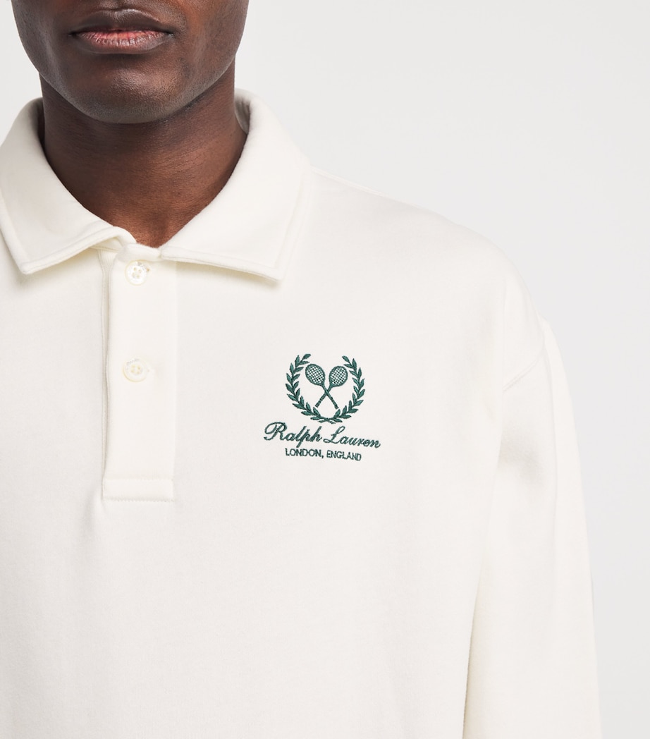 x Wimbledon Crest Polo Shirt CLASSIC WHITE Image 6