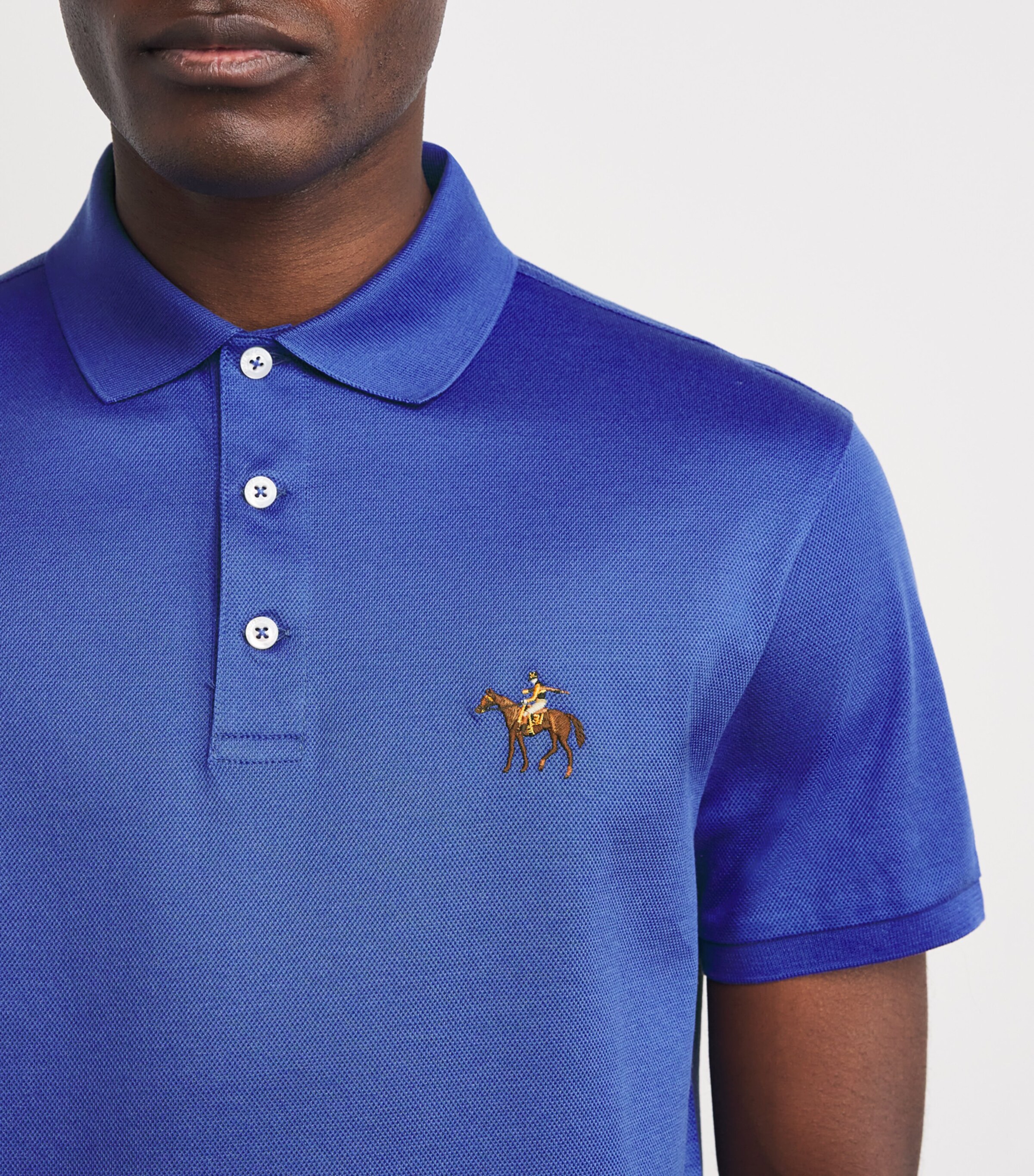 Ralph Lauren Purple Label Cotton Standing Horse Polo Shirt