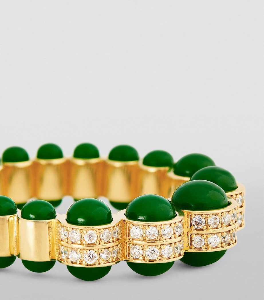 Yellow Gold, Diamond and Enamel The Chlorine Ring YELLOW GOLD Image 5