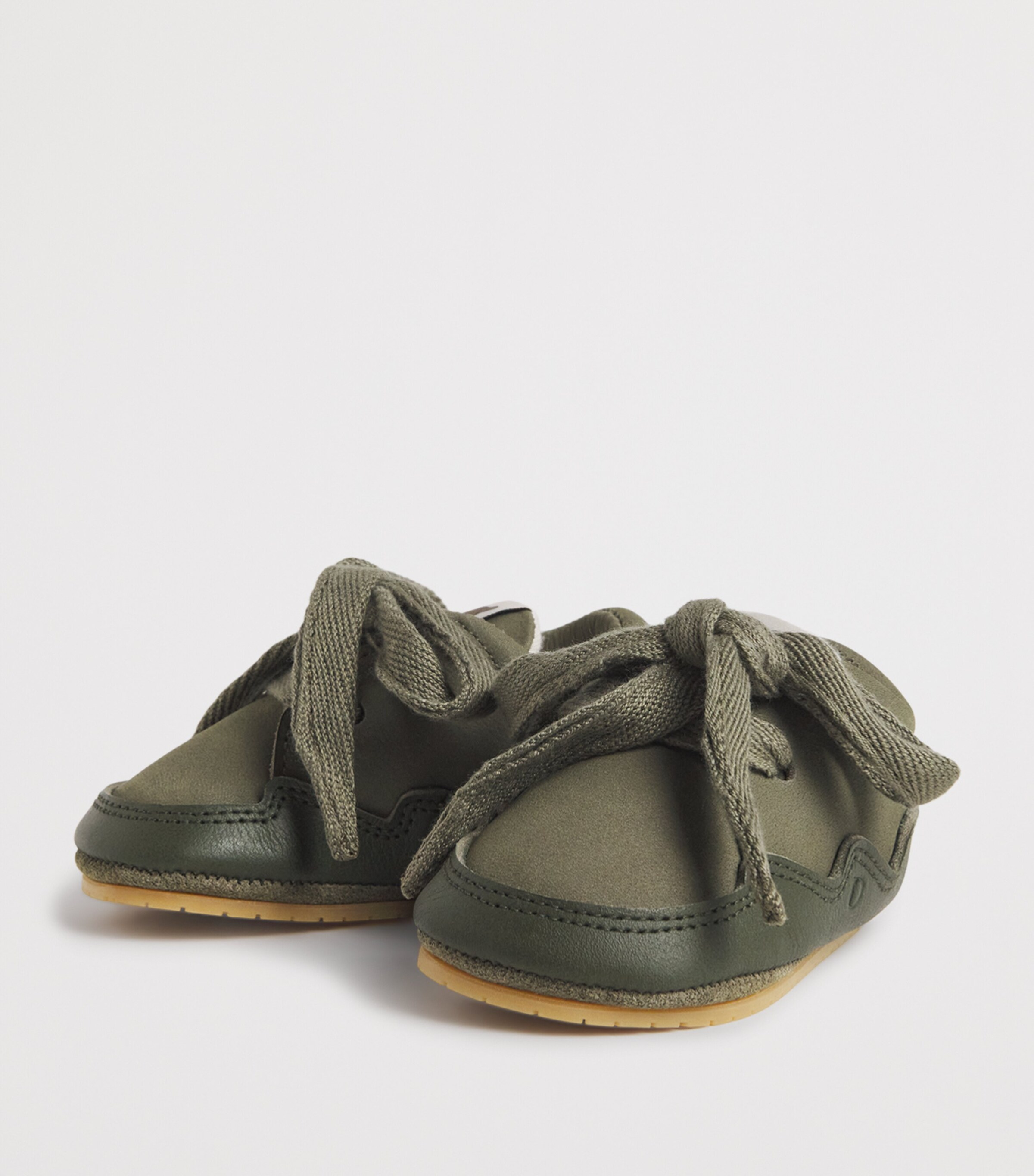 Leather Duuk Sneakers NL126STONE NUBUCK Image 2