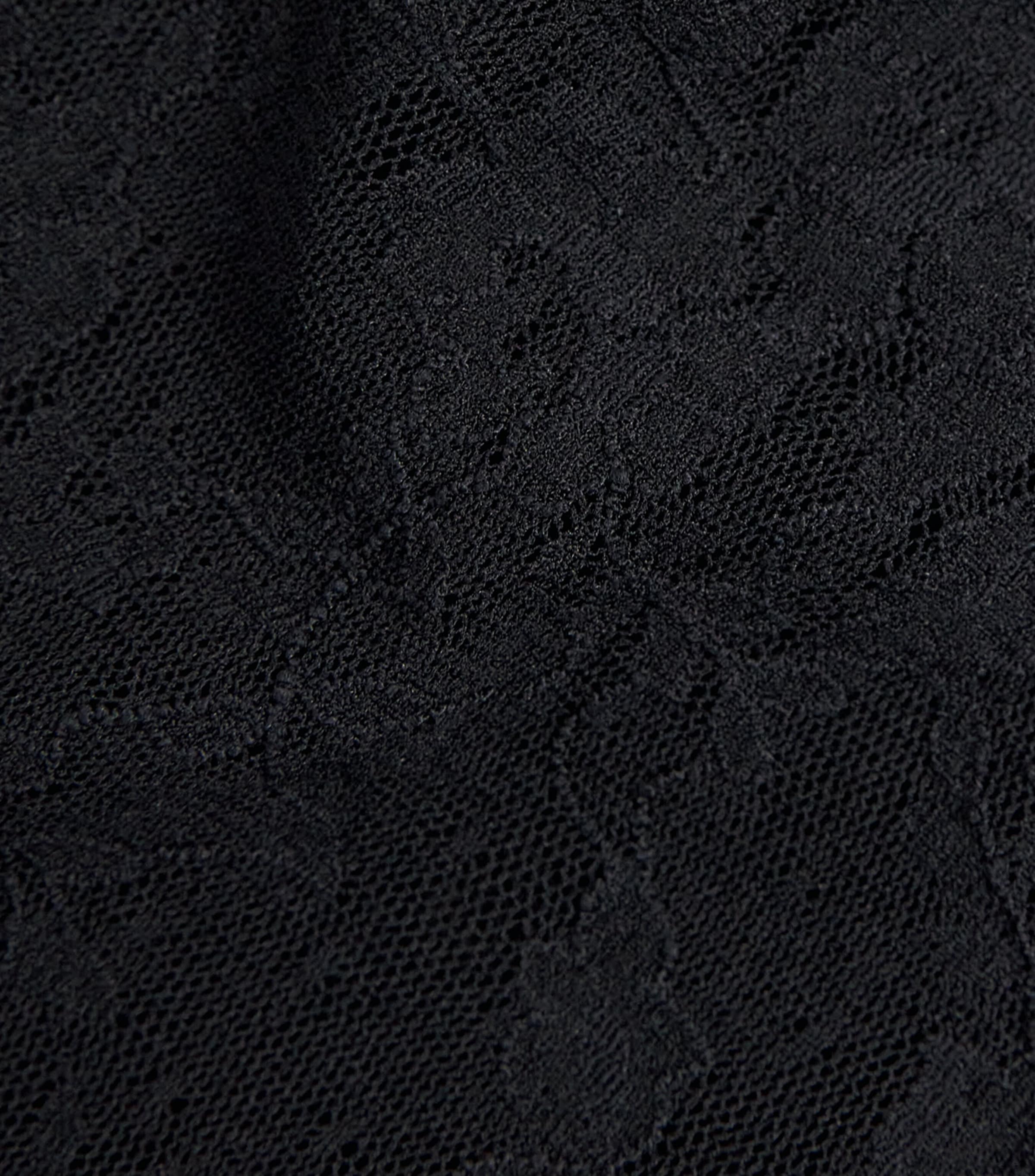 Stretch Lace Babydoll and Thong Set SOOT Image 4