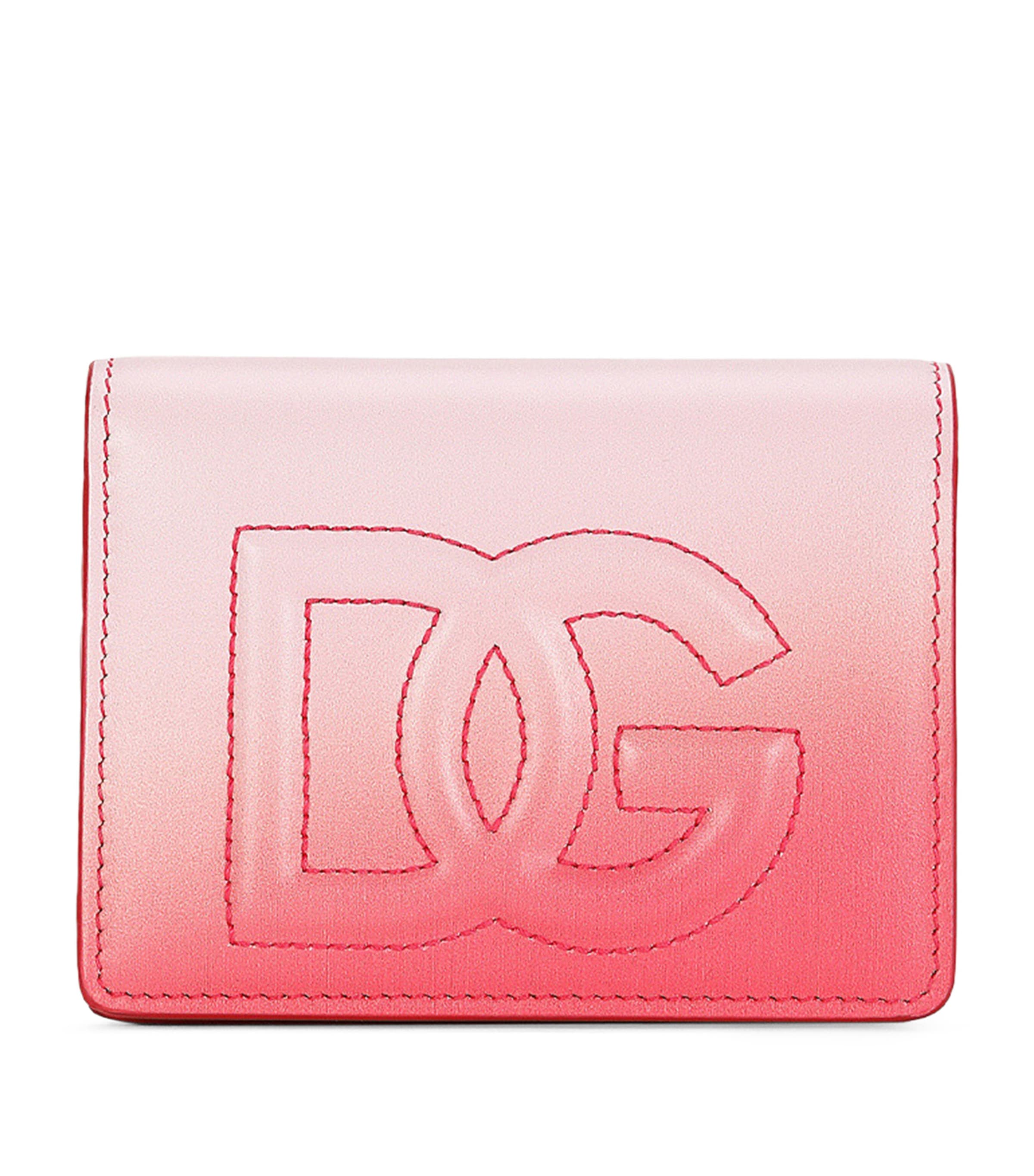 DOLCE & GABBANA LEATHER DG LOGO CONTINENTAL WALLET 