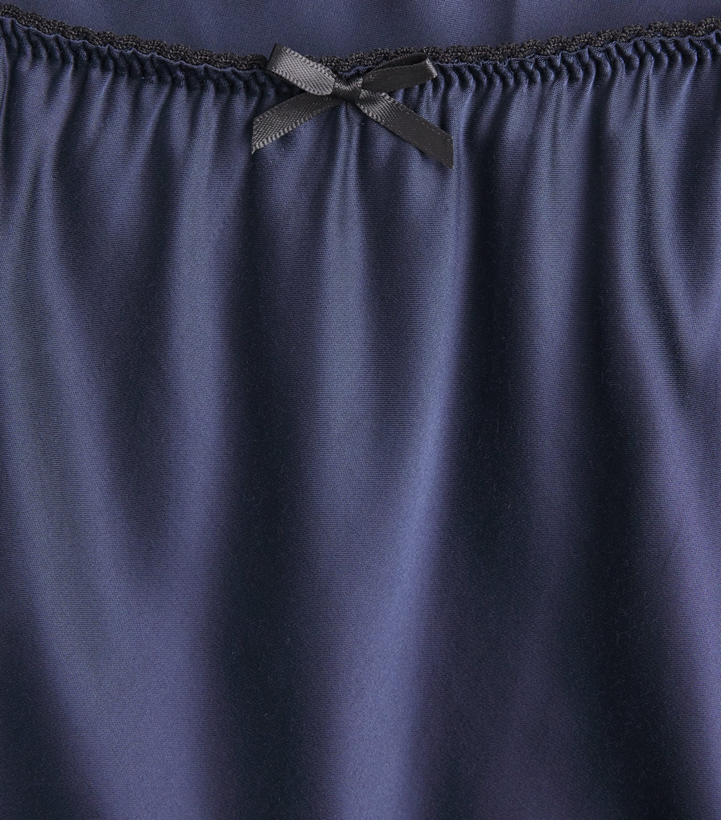 PAIGE Womens Satin Kelso Midi Skirt Navy Image 6