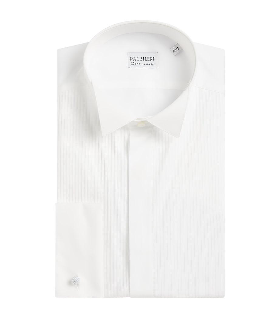 Cotton Hidden-Button Shirt 80 WHITE Image 1