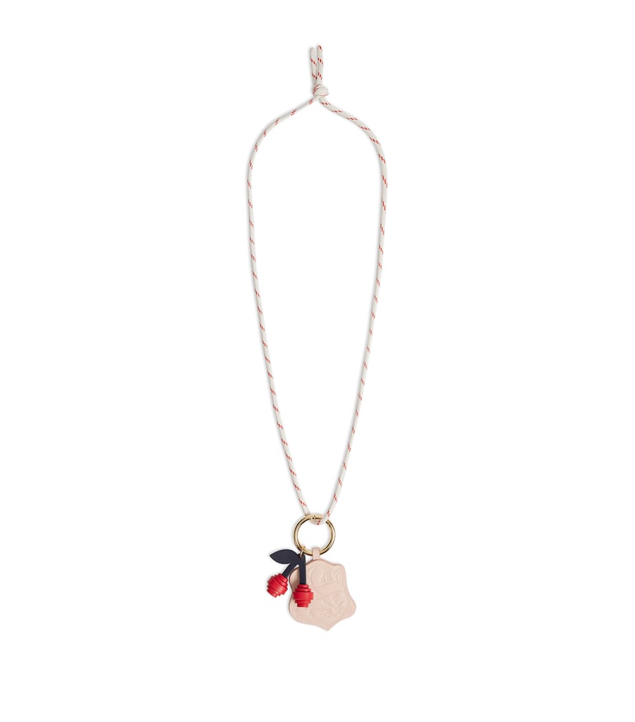 Bonpoint Cherry Charm Necklace Sakura Pink Image 1