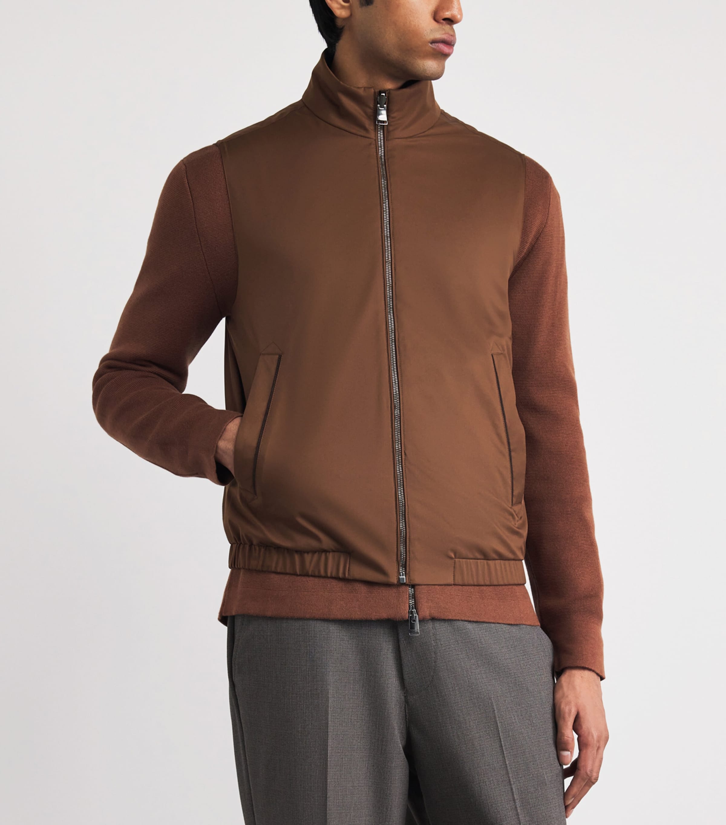 Canali Mens Reversible Gilet Image 4