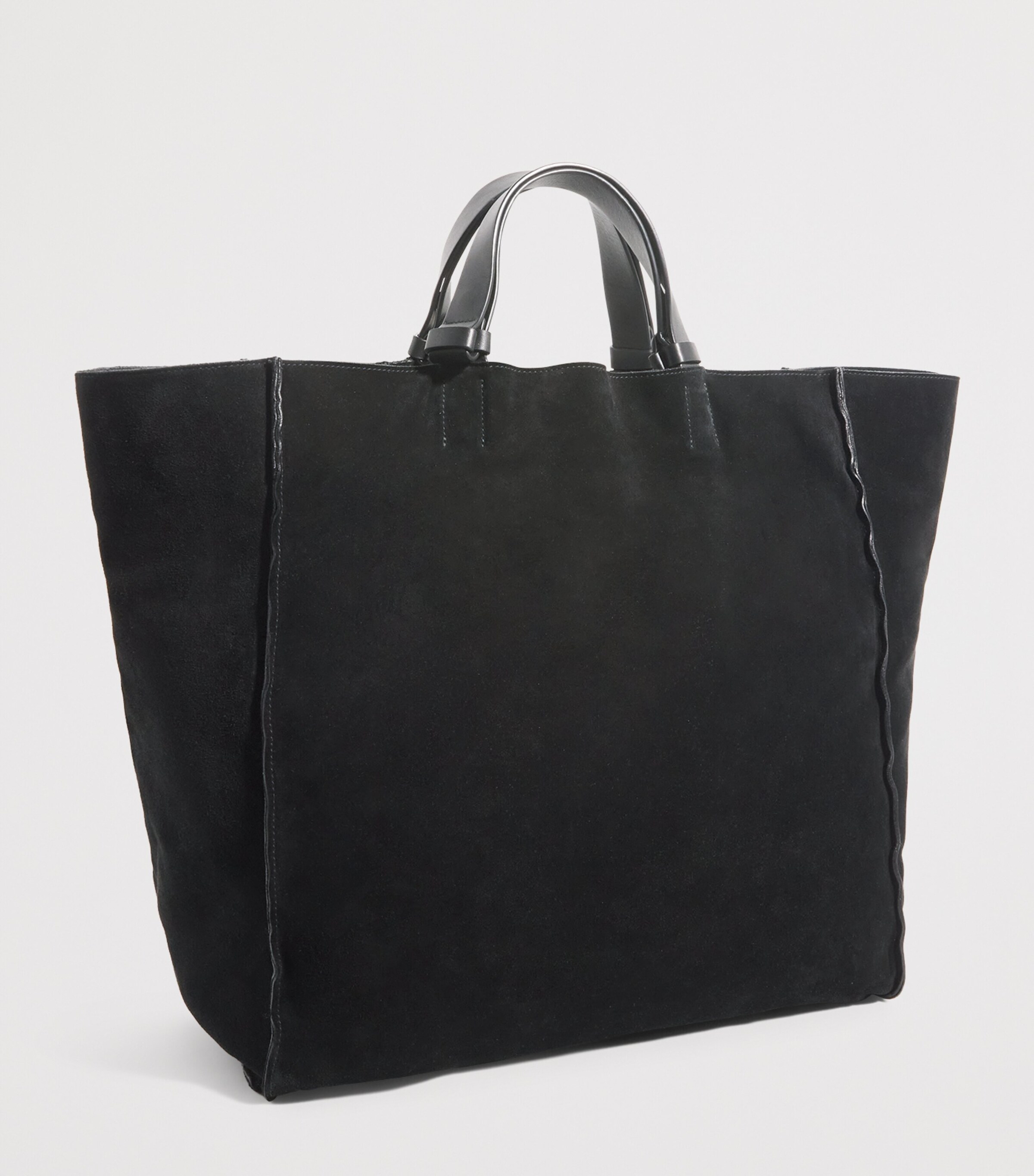 Suede Leather-Trim Tote Bag UC001 Image 3