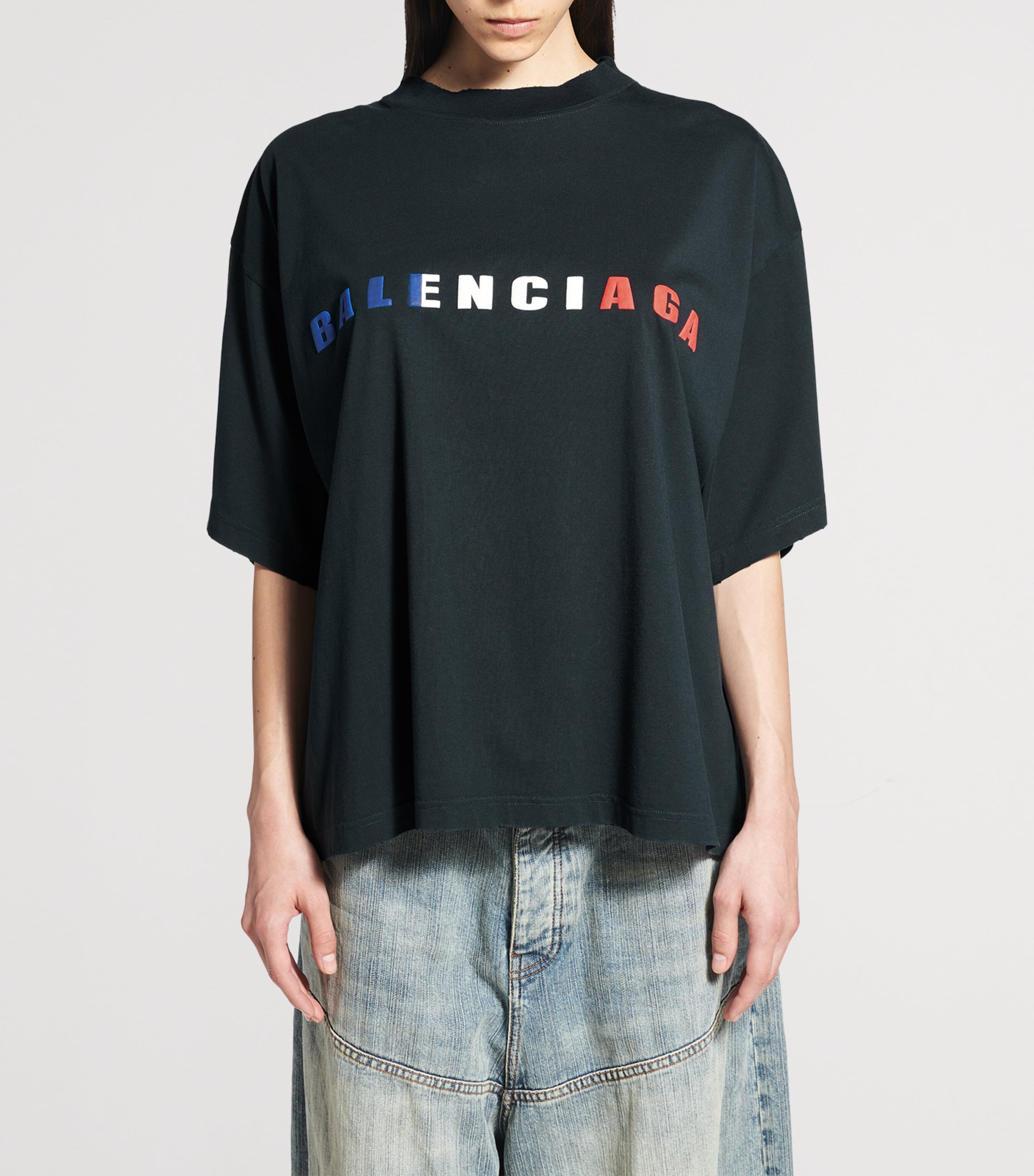 Cotton Cropped Logo T-Shirt 1083 Image 2