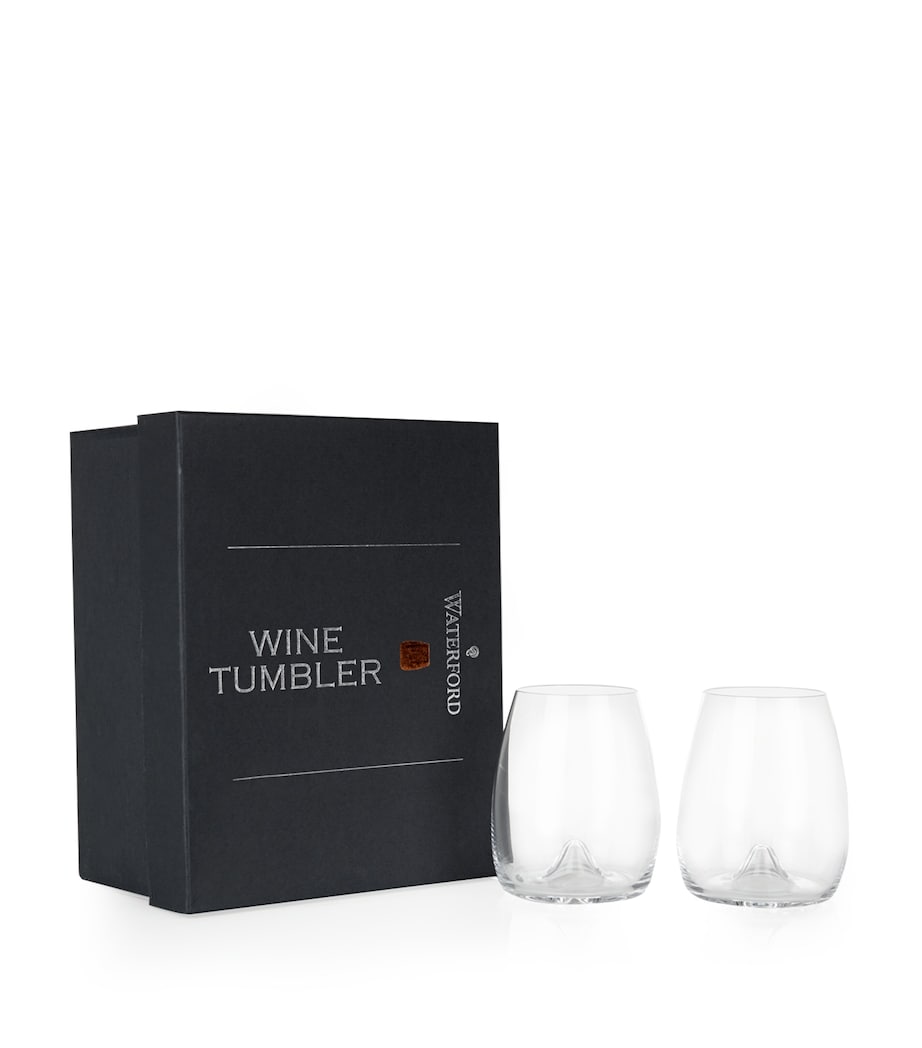 Set of 2 Elegance Stemless Wine Glasses NONE Image 2