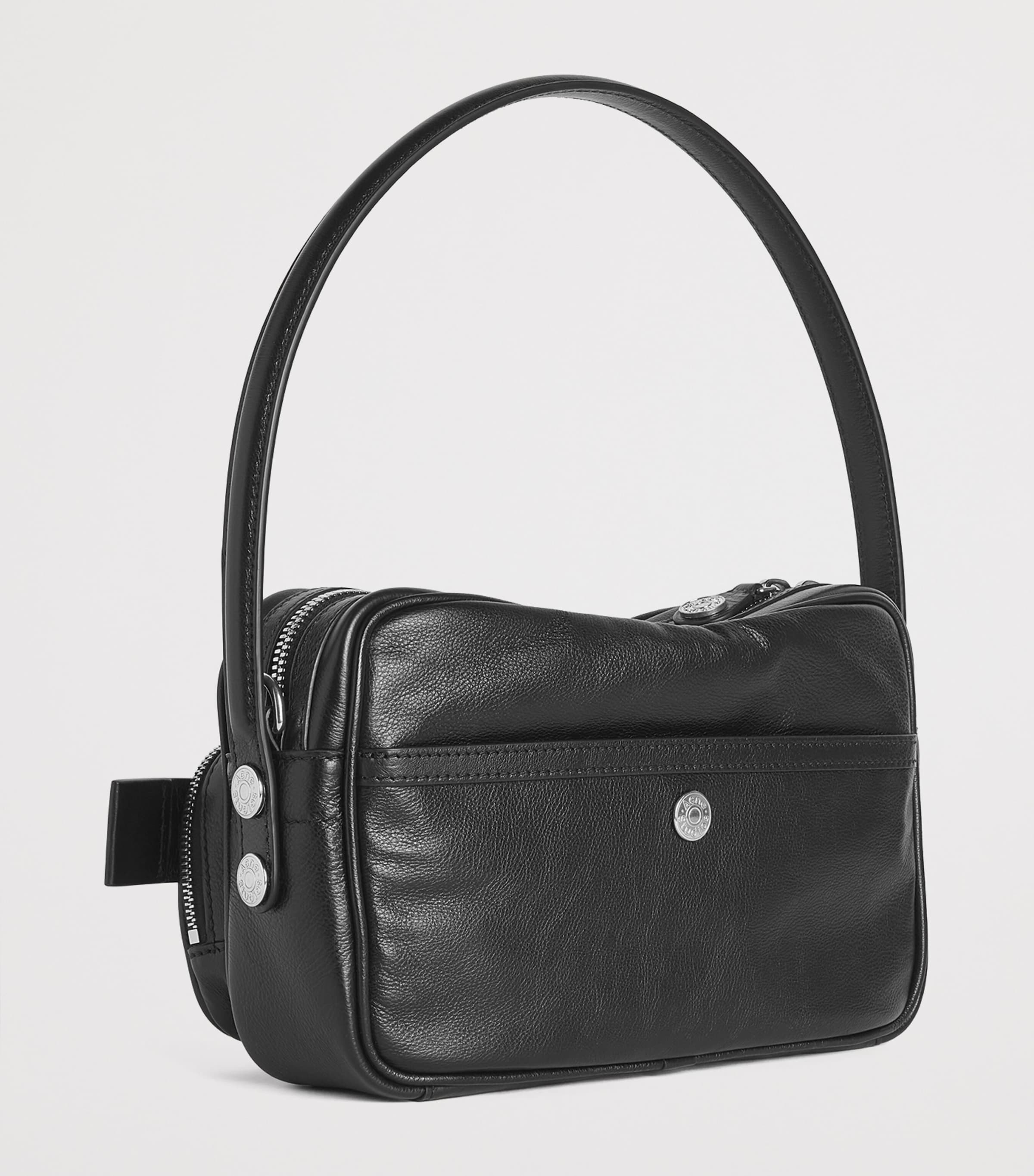 Acne Studios Leather Camero Party Shoulder Bag Black Image 3