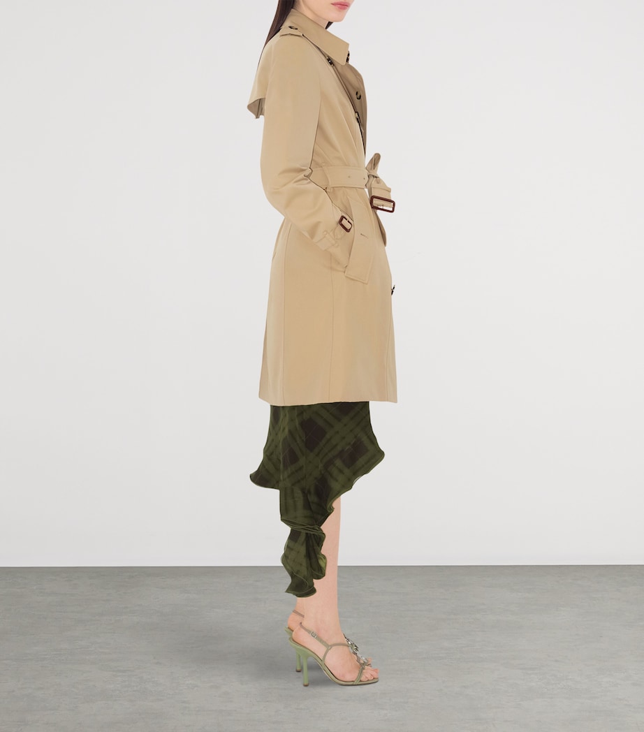 Gabardine Mid-Length Chelsea Heritage Trench Coat HONEY Image 3